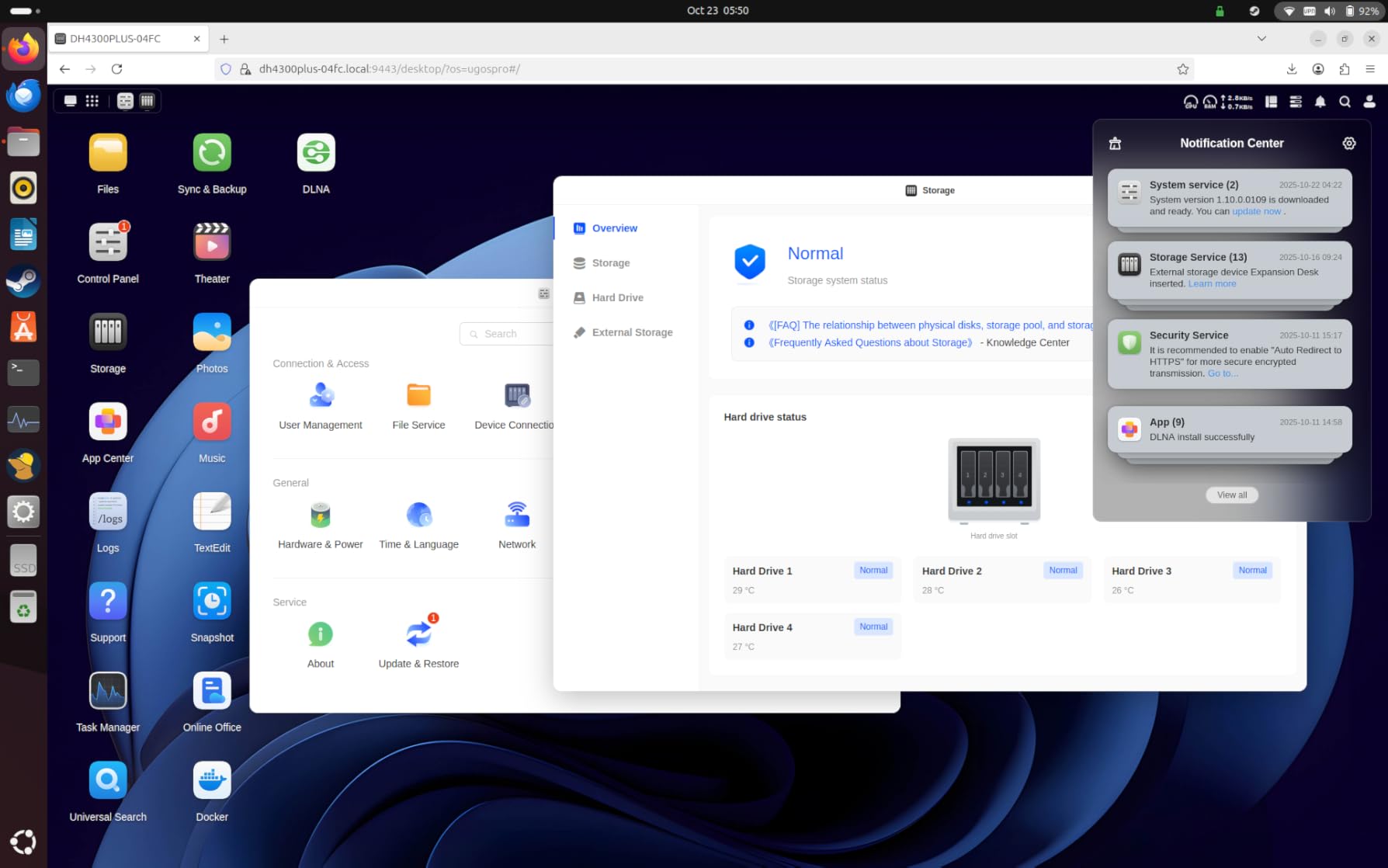 UGREEN NASync DH4300 Plus 4-Bay Desktop NAS, Support Capacity 120TB (Diskless), Remote Access, AI Photo Album, Beginner Friendly System, 8GB LPDDR4X RAM, 2.5GbE, 4K HDMI, Network Attached Storage Customer Review UGREEN NASync DH4300 Plus 4-Bay Desktop NAS, Support Capacity 120TB (Diskless), Remote Access, AI Photo Album, Beginner Friendly System, 8GB LPDDR4X RAM, 2.5GbE, 4K HDMI, Network Attached Storage - Customer Photo 3