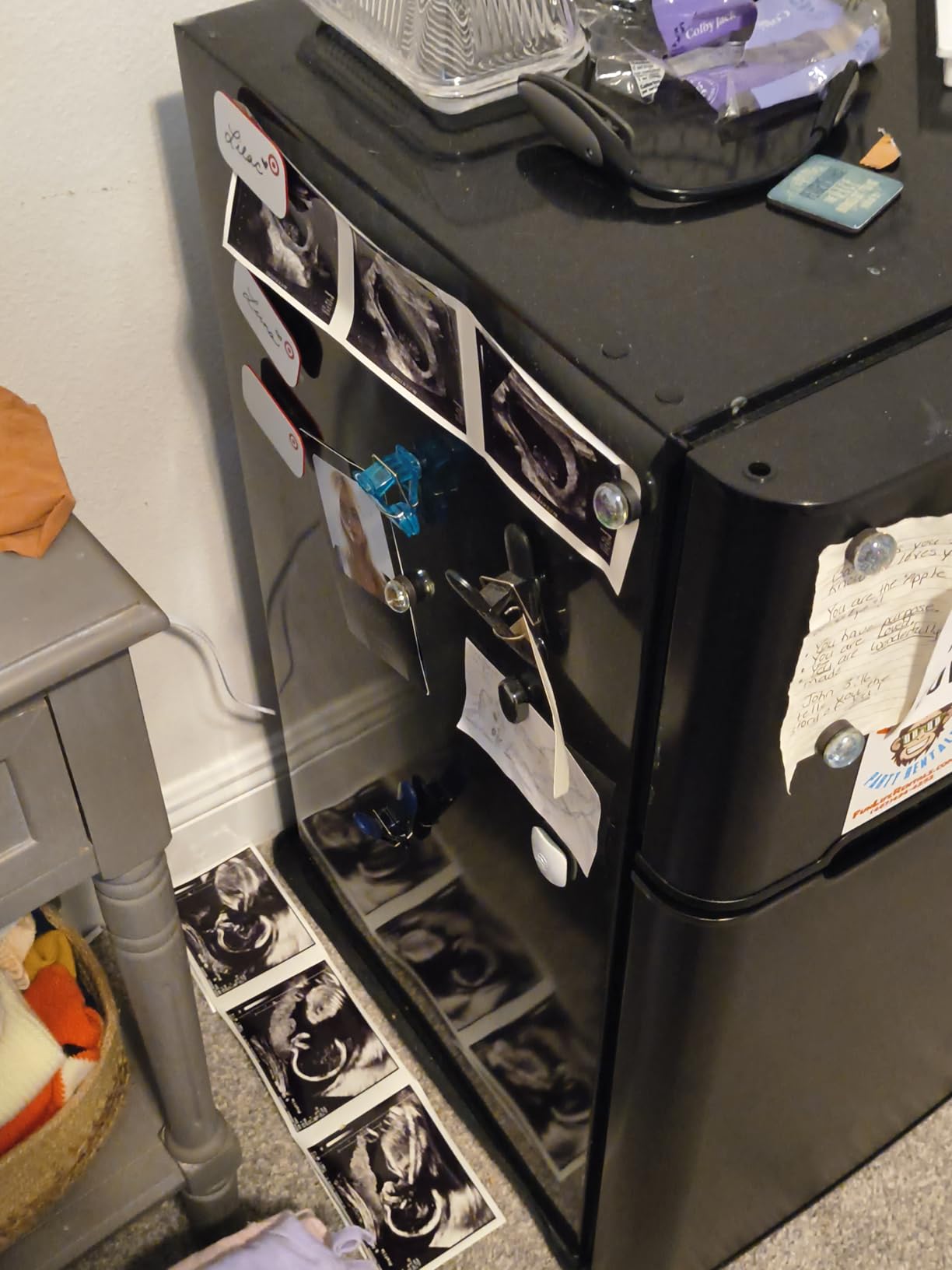 EUHOMY 7.4Cu.Ft. Refrigerator with Freezer, 2 Door Fridge, Adjustable Thermostat，Large Capacity, Refrigerator for Kitchen/Dorm/Office/Apartment - Food Storage or Cooling drinks, Silver - Customer Photo 2