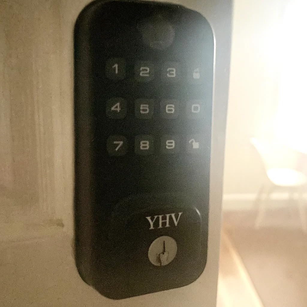 Keyless Entry Smart Door Lock with Code Electronic Fingerprint Keypad Deadbolt Lock for Front Door, Built-in WiFi, App Remote Control, Alexa & Google Voice Control, IP54, 10 Months Battery, Auto Lock Customer Review Keyless Entry Smart Door Lock with Code Electronic Fingerprint Keypad Deadbolt Lock for Front Door, Built-in WiFi, App Remote Control, Alexa & Google Voice Control, IP54, 10 Months Battery, Auto Lock - Customer Photo 1