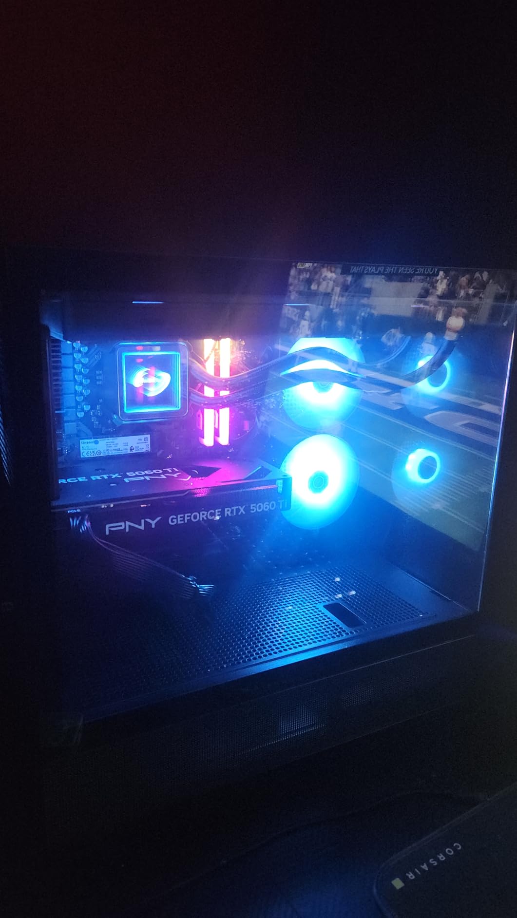 Skytech Gaming Azure 3 Desktop PC, Ryzen 7 7800X3D 4.2 GHz (5GHz Turbo), NVIDIA RTX 5060 Ti 16GB, 1TB Gen4 NVMe SSD, 32GB DDR5 RAM 6000 RGB, 650W Gold PSU, 360mm ARGB AIO, Wi-Fi, Win 11 Customer Review Skytech Gaming Azure 3 Desktop PC, Ryzen 7 7800X3D 4.2 GHz (5GHz Turbo), NVIDIA RTX 5060 Ti 16GB, 1TB Gen4 NVMe SSD, 32GB DDR5 RAM 6000 RGB, 650W Gold PSU, 360mm ARGB AIO, Wi-Fi, Win 11 - Customer Photo 1