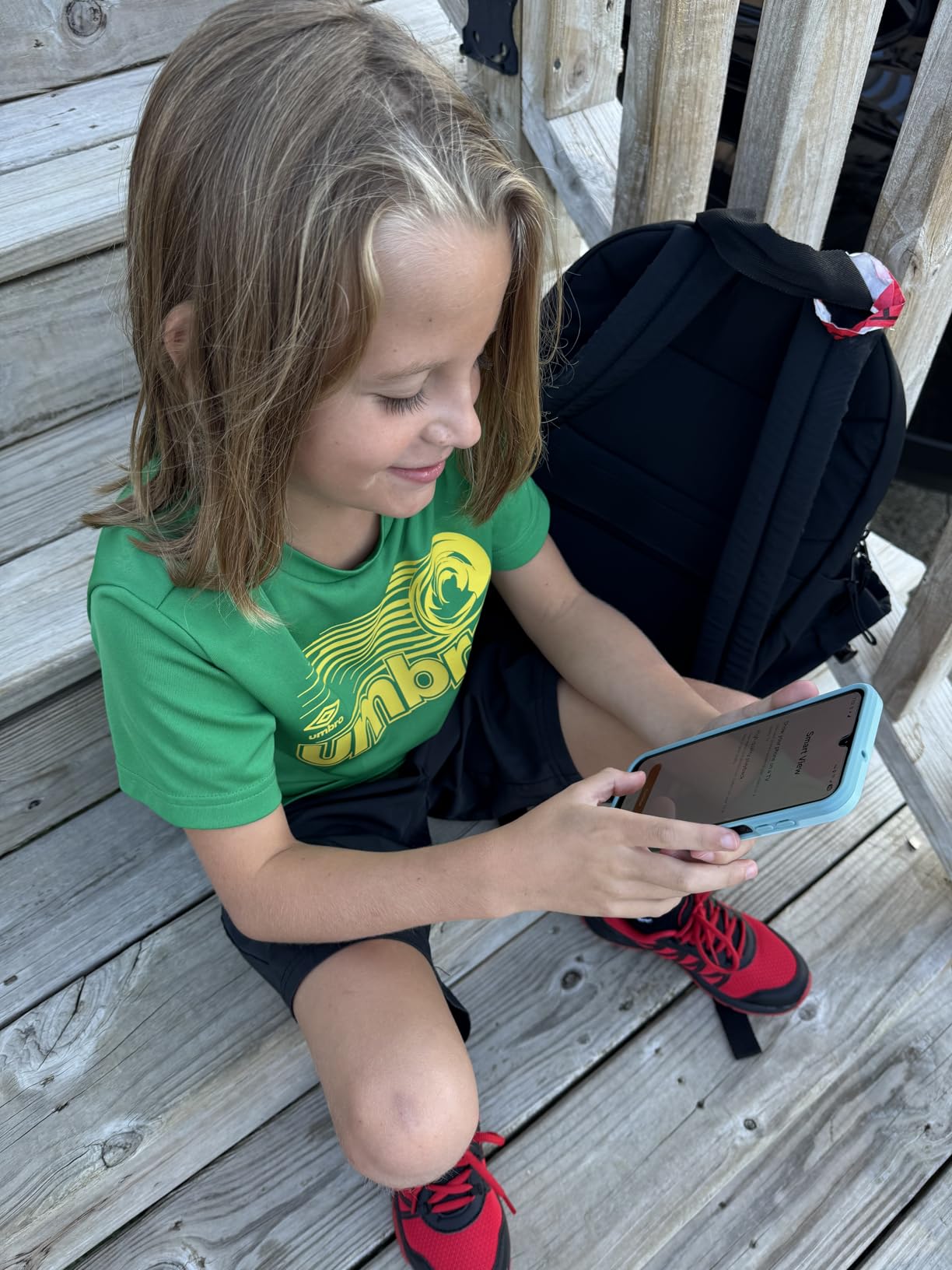 Bark Phone - Safest Phone for Kids & Teens - Monitor Texts, Social Media, and More - Tamper Proof Parental Controls - GPS Tracking - Unlimited Talk/Text A16 - Customer Photo 1