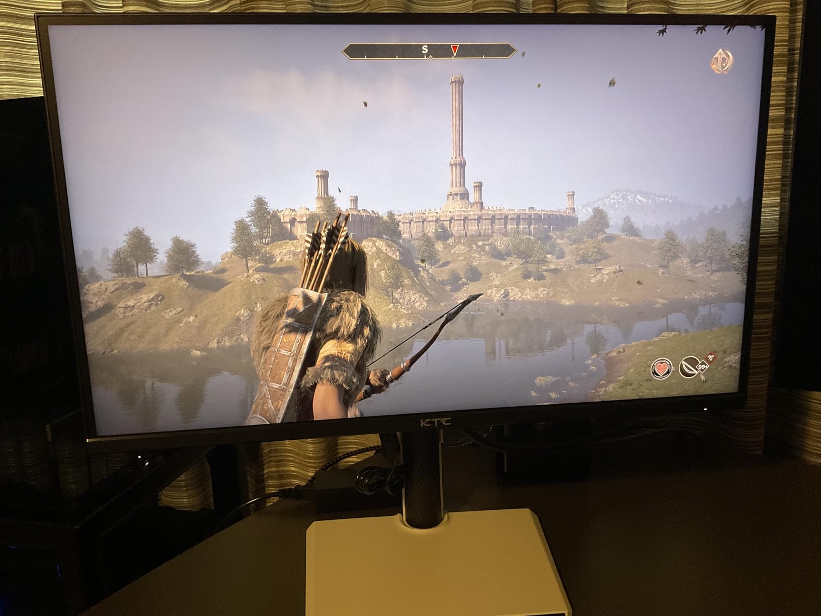 KTC 24 inch Gaming Monitor QHD 180Hz, Fast IPS 1440p Computer Monitor, Up to 185Hz, 1ms, G-Sync/FreeSync, HDR400, Height Adjustable, 2 x HDMI, 1 x DP H24T7 - Customer Photo 1
