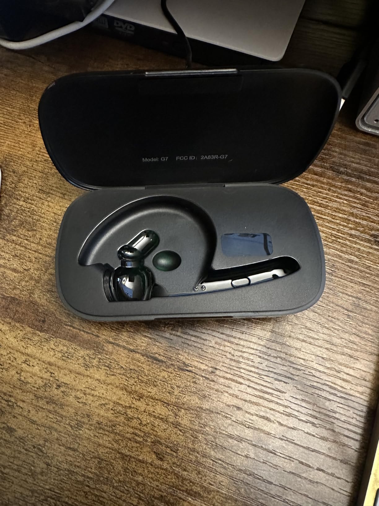 Bluetooth Headset, Wireless Earpiece with Upgrade Noise Canceling Mic,500mAh Charging Case Support 72H Talking Time,Hand-Free Headphones with Mute Button for Computer Cell Phones Trucker Work - Customer Photo 2