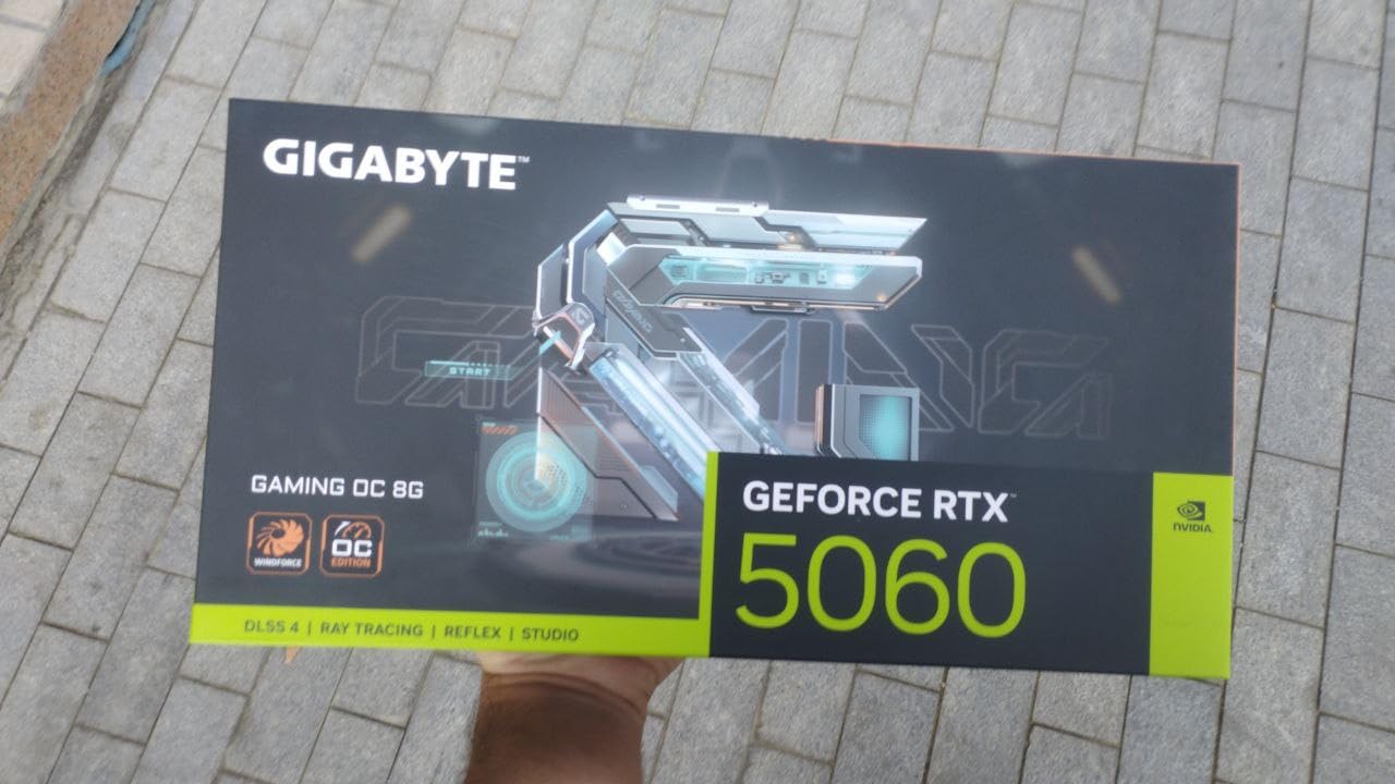 GIGABYTE GeForce RTX 5060 Gaming OC 8G Graphics Card, 8GB 128-bit GDDR7, PCIe 5.0, WINDFORCE Cooling System, GV-N5060GAMING OC-8GD Video Card Customer Review GIGABYTE GeForce RTX 5060 Gaming OC 8G Graphics Card, 8GB 128-bit GDDR7, PCIe 5.0, WINDFORCE Cooling System, GV-N5060GAMING OC-8GD Video Card - Customer Photo 1