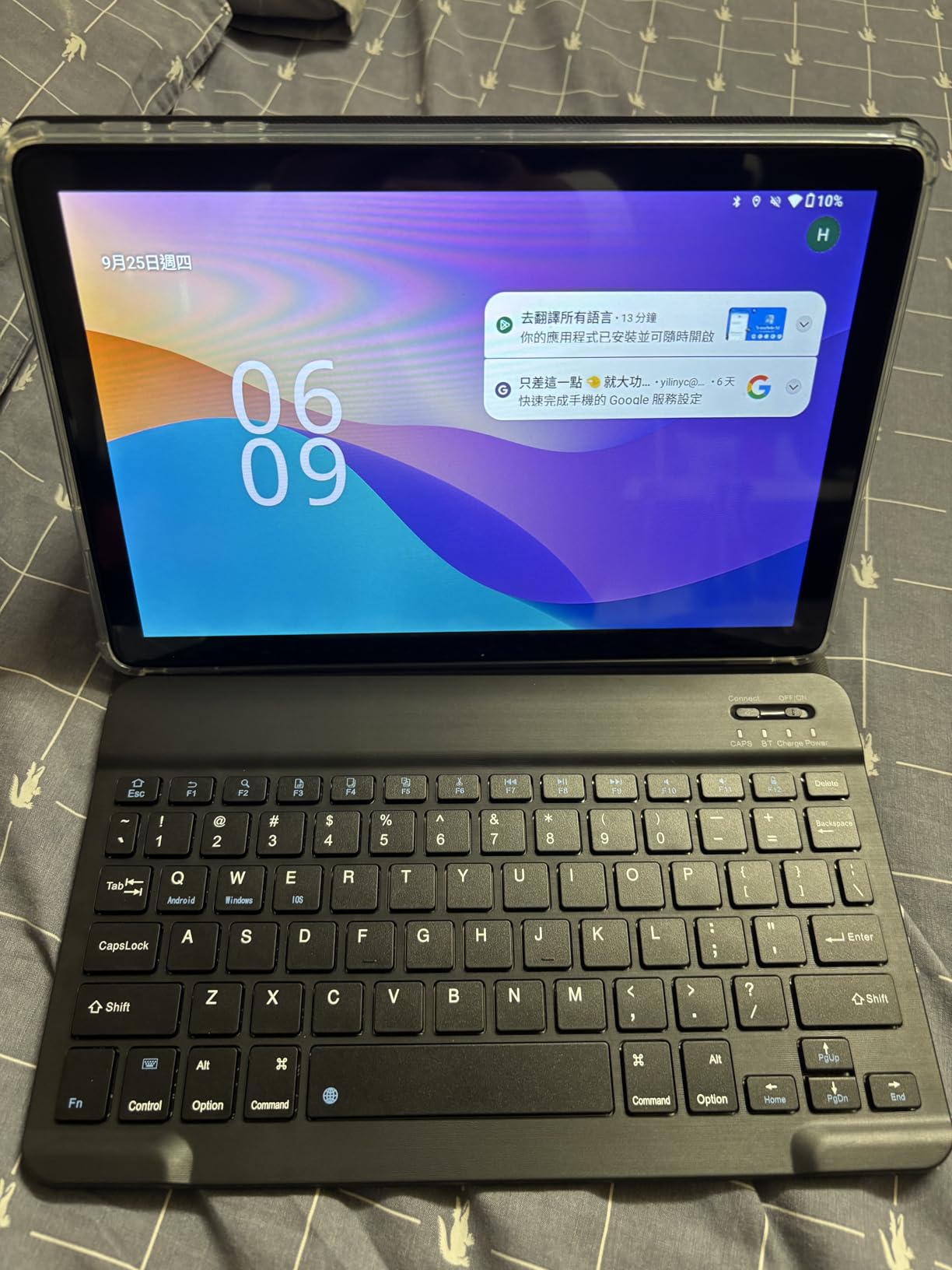 10 Inch Tablet, Android 15 with 24GB RAM + 128GB ROM (1TB Expandable), Octa-Core, 1280x800 IPS HD Touchscreen, 5MP+8MP Dual Camera, 6000mAh, Tablet with Keyboard, Mouse, Widevine L1(Blue) - Customer Photo 3