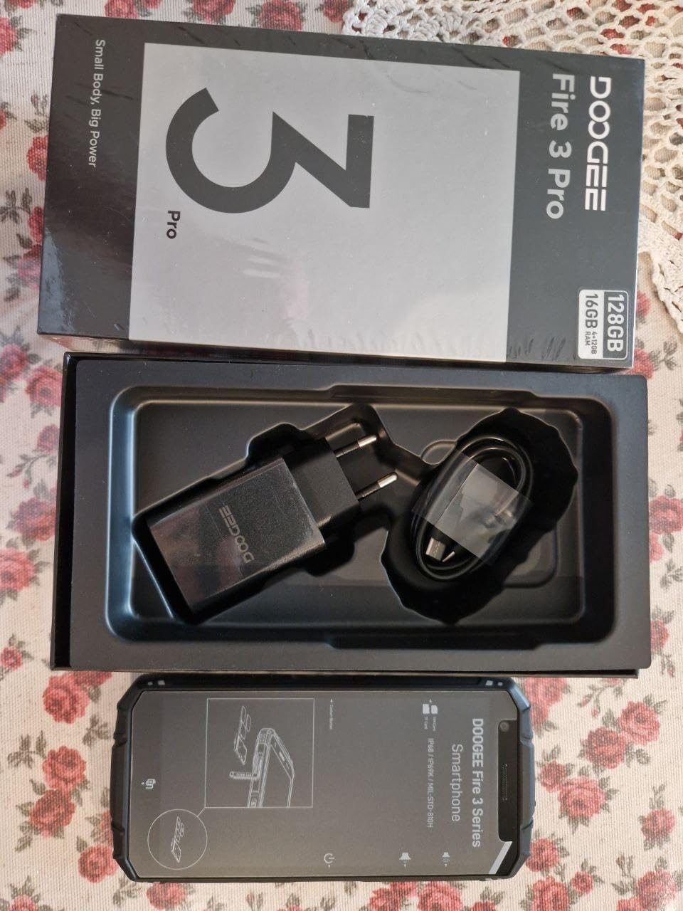 DOOGEE Fire 3 Pro Android 15 Rugged Phone,16GB+128GB/2TB Octa-Core Rugged Smartphone,8350mAh/18W,5.5