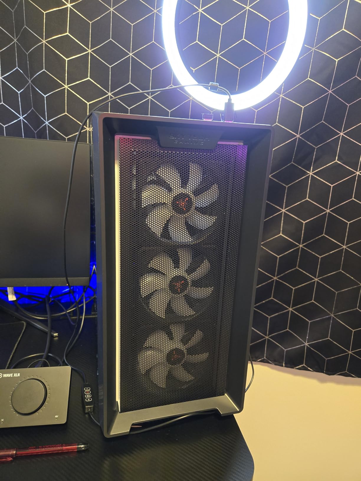 Skytech Gaming Azure 3 Gaming PC, AMD Ryzen 7 5700 3.7GHz, NVIDIA RTX 5060, 1TB NVMe SSD, 32GB DDR4 RAM 3200, 650W Gold PSU, Wi-Fi, Win 11, Desktop Customer Review Skytech Gaming Azure 3 Gaming PC, AMD Ryzen 7 5700 3.7GHz, NVIDIA RTX 5060, 1TB NVMe SSD, 32GB DDR4 RAM 3200, 650W Gold PSU, Wi-Fi, Win 11, Desktop - Customer Photo 1