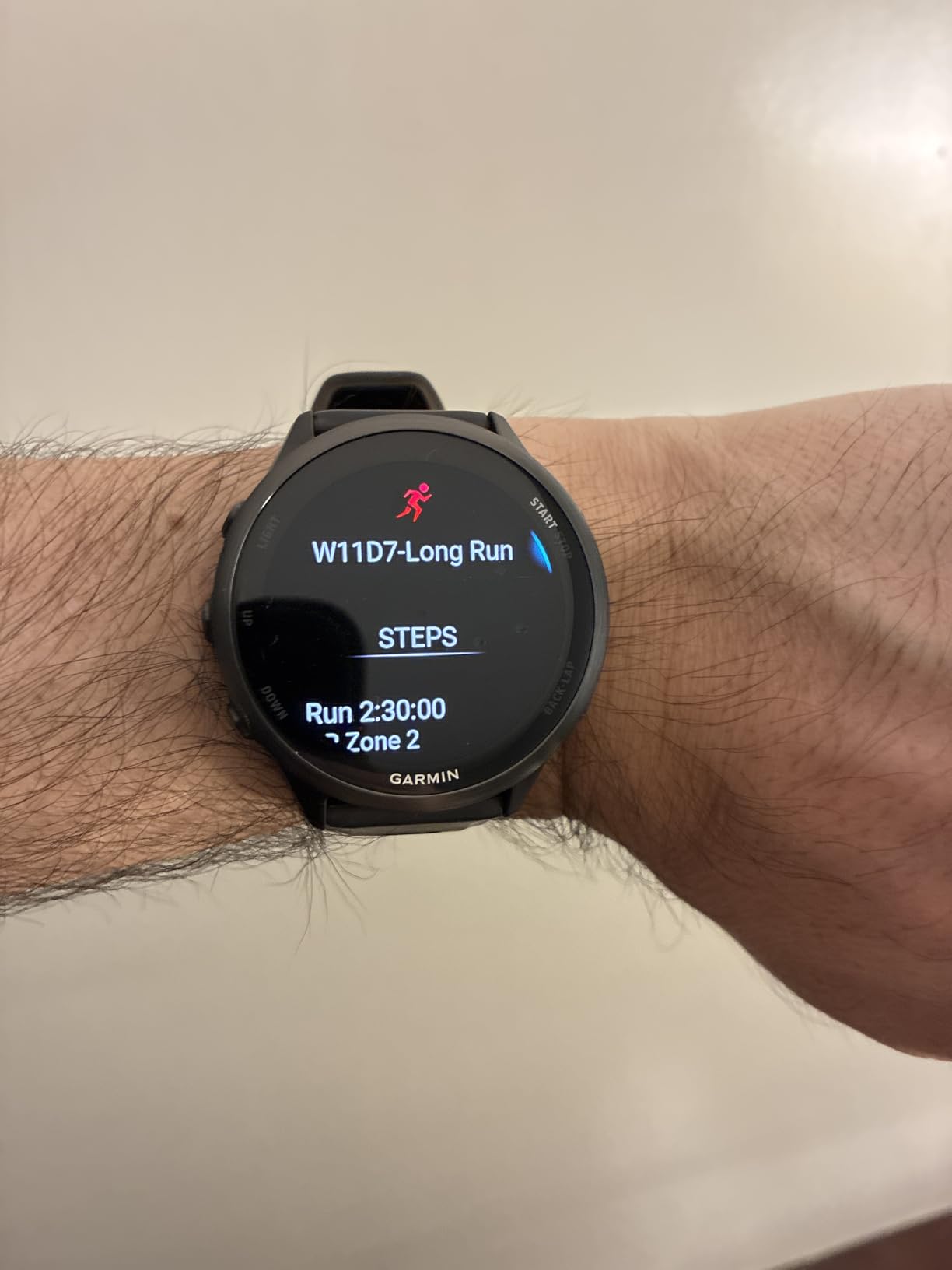 Garmin® Forerunner® 570, 47mm, Advanced GPS Running and Triathlon Smartwatch, AMOLED Display, Training and Recovery Features, Slate Gray Aluminum with Translucent Black/Black Band - Customer Photo 1