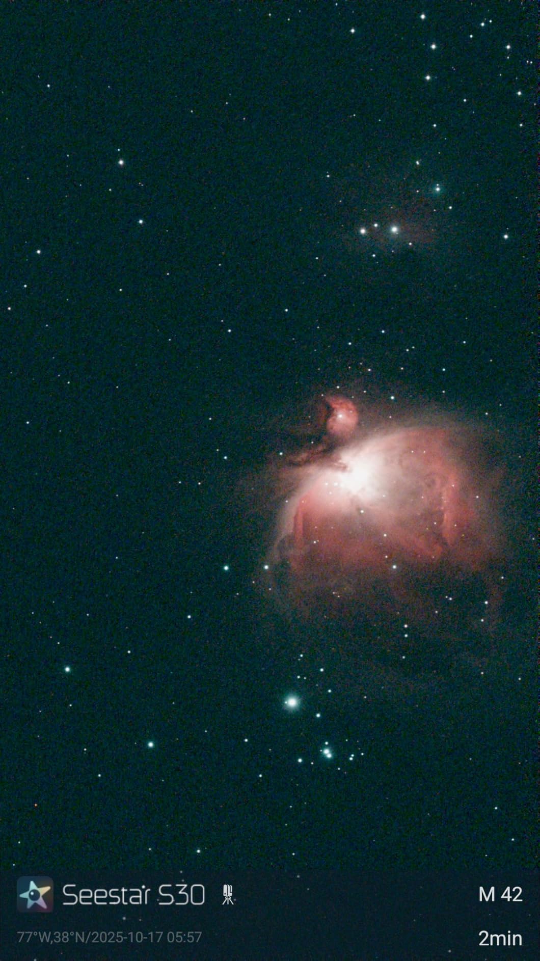 ZWO Seestar S30 All-in-One Smart Digital Telescope/Camera Compact and Portable Travel Companion for Astronomy Enthusiasts & Casual Stargazers - Customer Photo 2