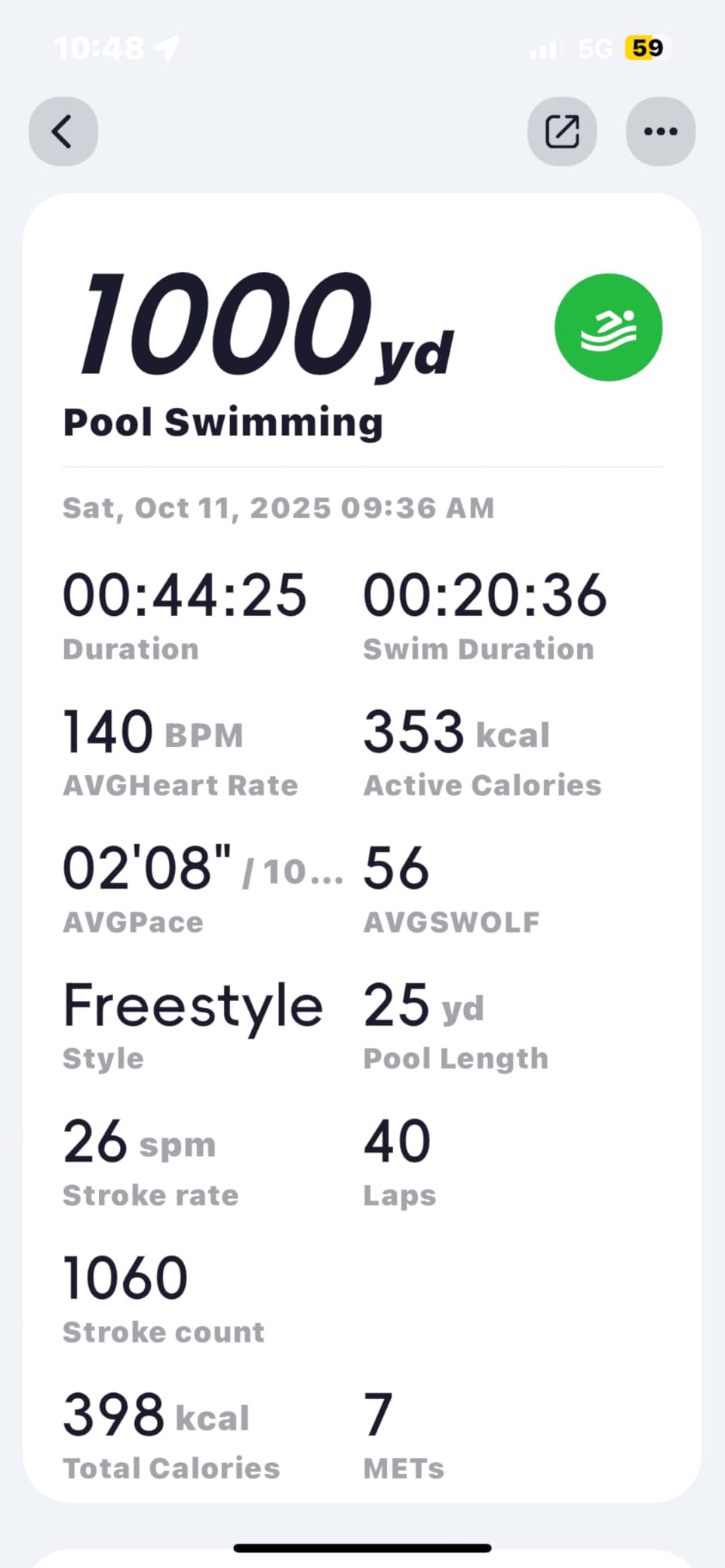 Parsonver Swimming Smart Watch, 5ATM Waterproof for Pool & Open Water, Built-in GPS & Compass, AMOLED Screen Fitness Tracker with 100+ Sports Modes, Heart Rate & Sleep Monitor, AI Swim Analysis, Black - Customer Photo 1