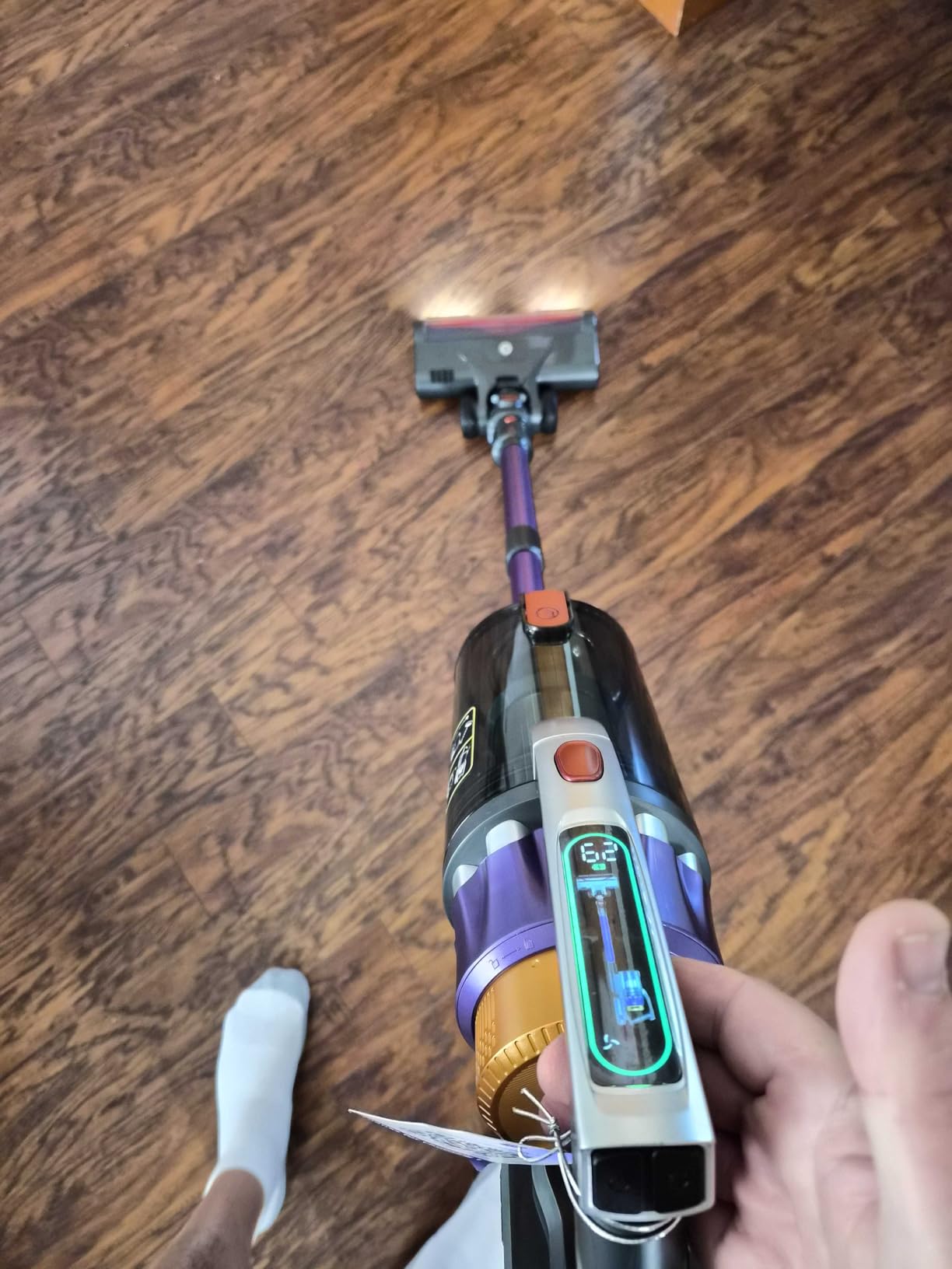 NADALY Cordless Vacuum Cleaner, 600W 50KPA 70Mins Stick Vacuum Cordless Rechargeable, Anti-Tangle, Lightweight, Self-Standing Vacuum Cleaners for Home, Vacuum for Pet Hair/Carpet/Hard Floor - Customer Photo 1