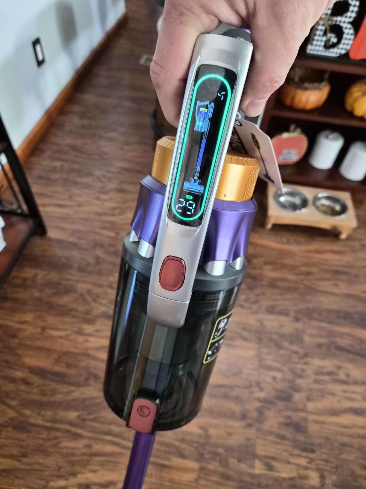 NADALY Cordless Vacuum Cleaner, 600W 50KPA 70Mins Stick Vacuum Cordless Rechargeable, Anti-Tangle, Lightweight, Self-Standing Vacuum Cleaners for Home, Vacuum for Pet Hair/Carpet/Hard Floor - Customer Photo 2