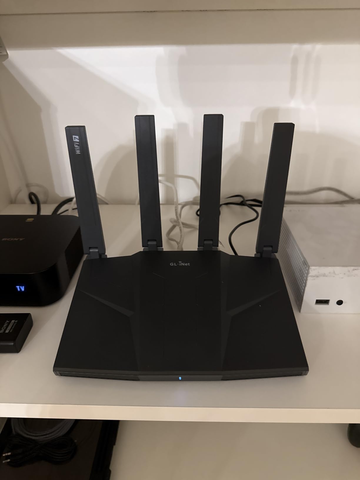 GL.iNet GL-BE9300 (Flint 3) Tri-Band WiFi 7 Router, High-Speed 6GHz Gaming WiFi Router for Wireless Internet, Long Range, 5 x 2.5G VPN Routers for Fiber Optic Modem, Computer Routers, Home & Business - Customer Photo 2