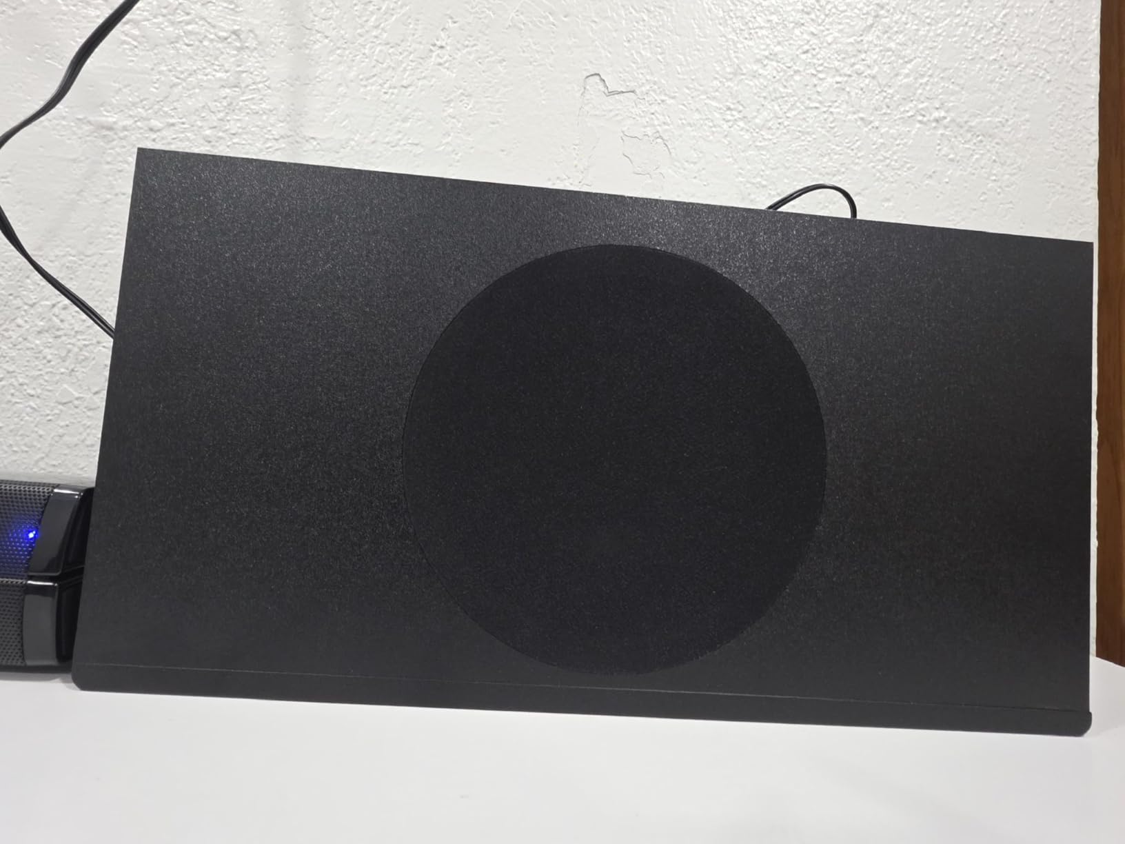 Nylavee Sound Bar - Hi-Fi Stereo Soundbar with Subwoofer, 80w Peak Power, Deep Bass Boost, 16-inch Small Bluetooth Sound Bar with HDMI-ARC, Coaxial, AUX Connection for TV, Computer, Projector - Customer Photo 5