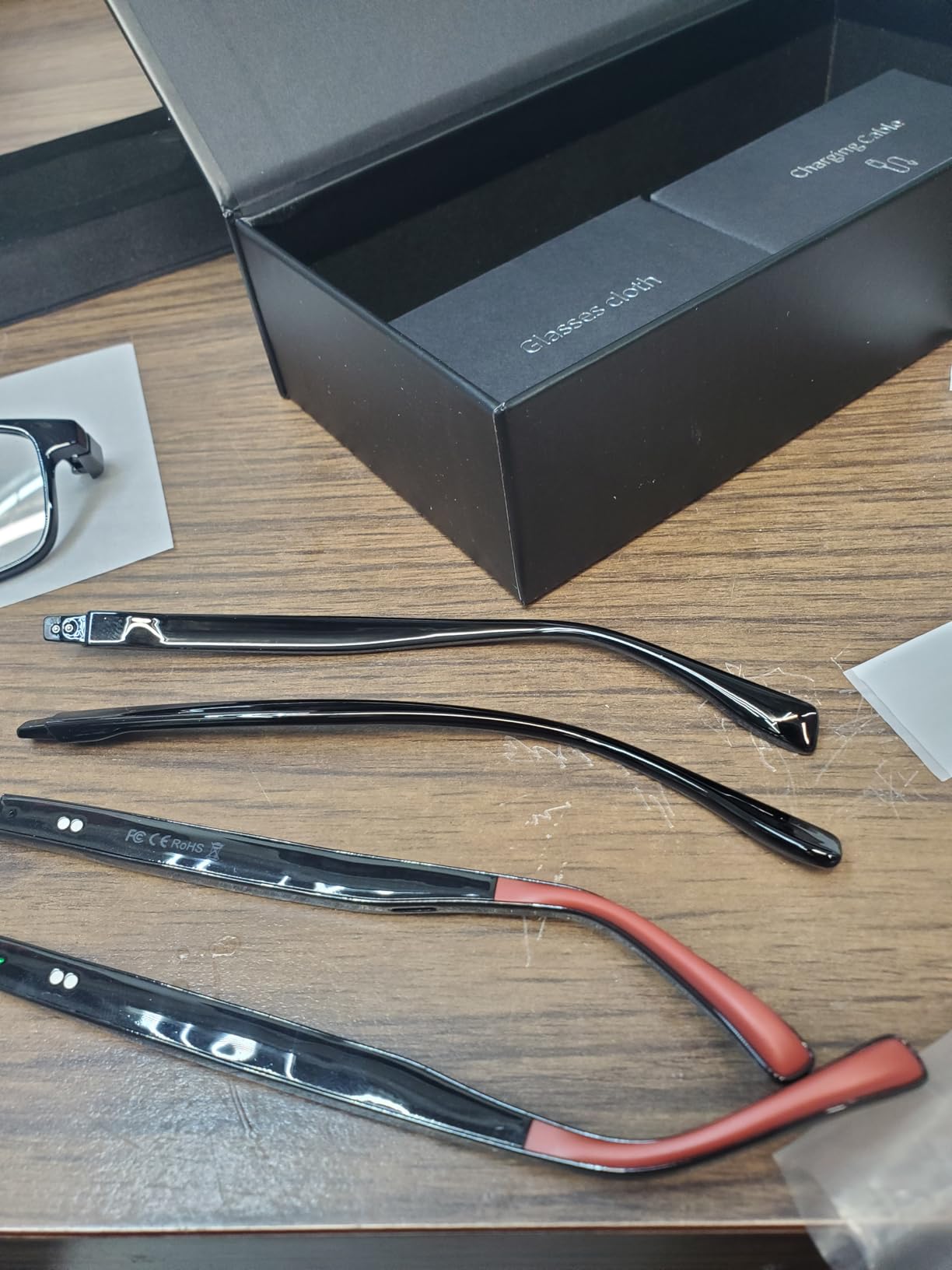 Gen3 Smart Translation Glasses – Bluetooth Glasses with Dual Temples (Bluetooth+Standard), Real-Time AI Interpreter, Touch Control, Voice Assistant – Lightweight for Travel, Work, Business - Customer Photo 2