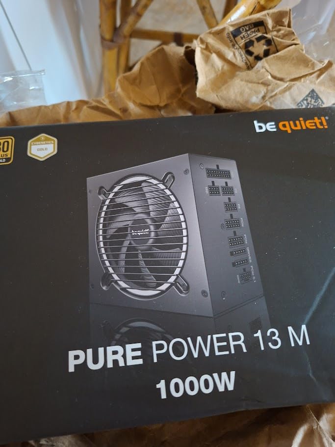 be quiet! Pure Power 13 M 850W Power Supply, 80 Plus® Gold Certification, ATX 3.1 PSU, Support for PCIe 5.1 GPUs, semi-Passive 120mm be quiet! Fan, LLC Technology, Single Rail, for Overclocked GPUs Customer Review be quiet! Pure Power 13 M 850W Power Supply, 80 Plus® Gold Certification, ATX 3.1 PSU, Support for PCIe 5.1 GPUs, semi-Passive 120mm be quiet! Fan, LLC Technology, Single Rail, for Overclocked GPUs - Customer Photo 1