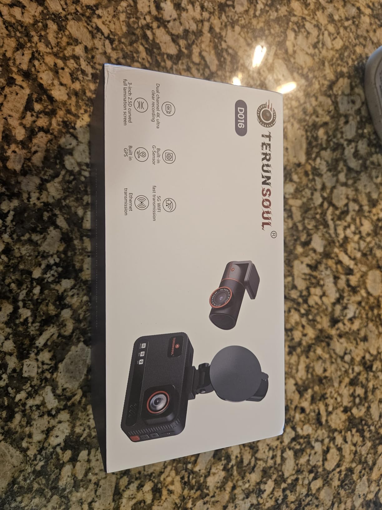 4K+4K Dash Cam Front and Rear, Free 128GB Card Included, 5.8GHz WiFi Dash Camera for Cars, Built-in GPS, G-Sensor, 170°Wide Angle, 3