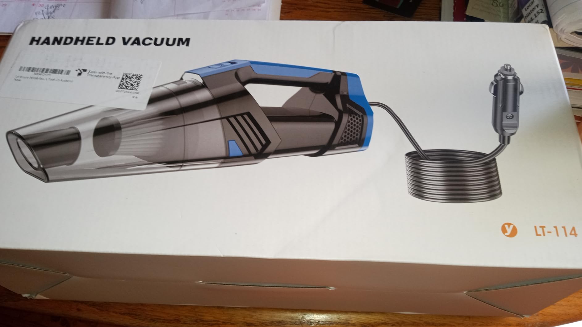 Car Vacuum - Portable Vacuum Cleaner with 16.4ft Cord, Bag, LED Light & Attachments - DC 12V High Power Small Vacuum, Car Accessories - Customer Photo 2