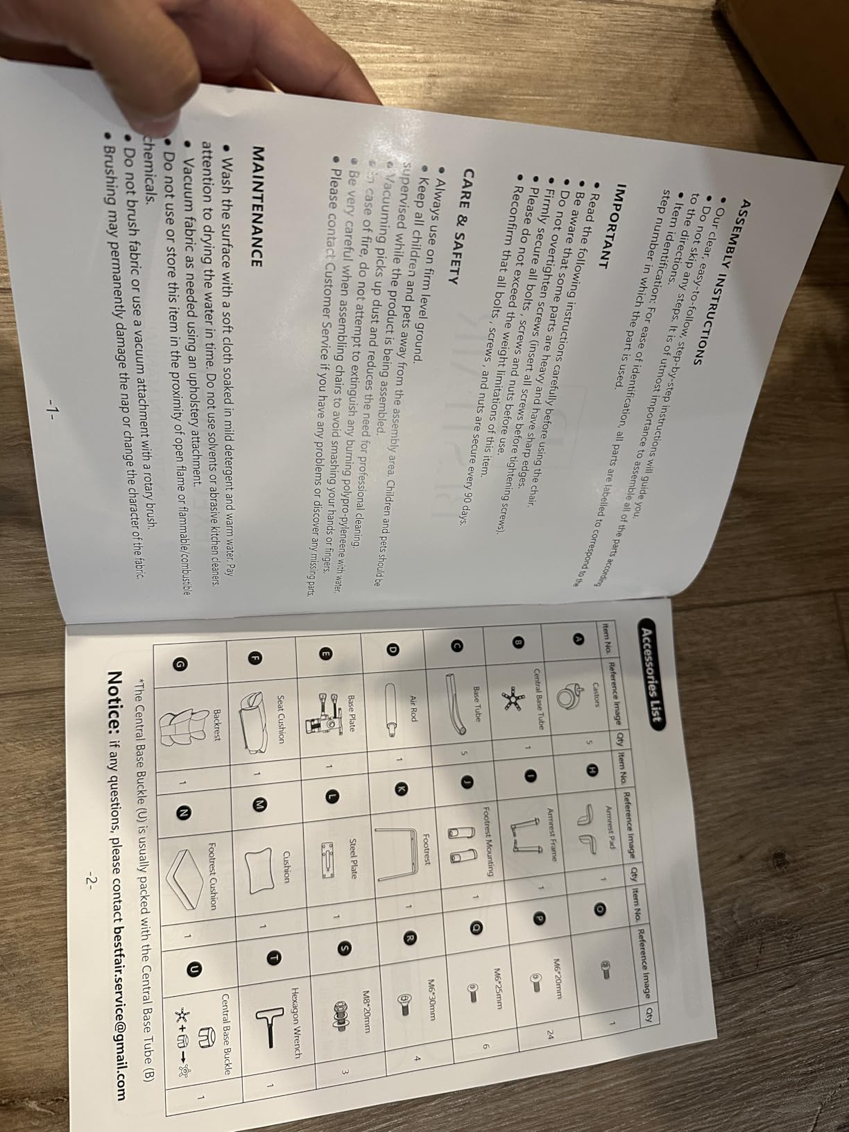 BESTFAIR Big and Tall Office Chair - Heavy Duty 400 LBS Executive Chair with Lumbar Support & Foot Rest, High Back Ergonomic Desk Chair, Padded Wide Seat Gaming Chair, Adjustable Armrests, Black - Customer Photo 1