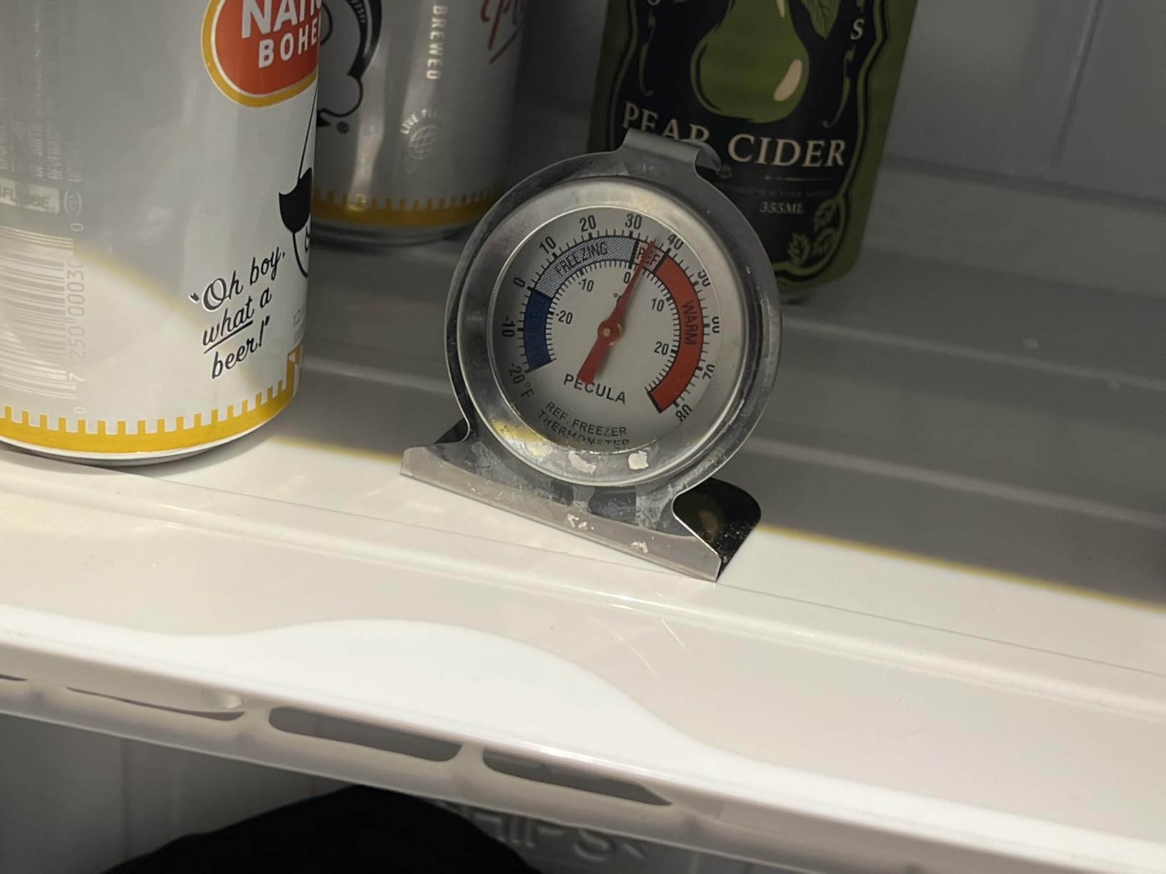 1.6 Cu.ft Mini Fridge with Freezer, Compact Single Reversible Door Refrigerator, Adjustable Thermostat, Ultra Quiet, Energy Efficient for Office, Dorm, Bedroom, Apartment -Black - Customer Photo 1