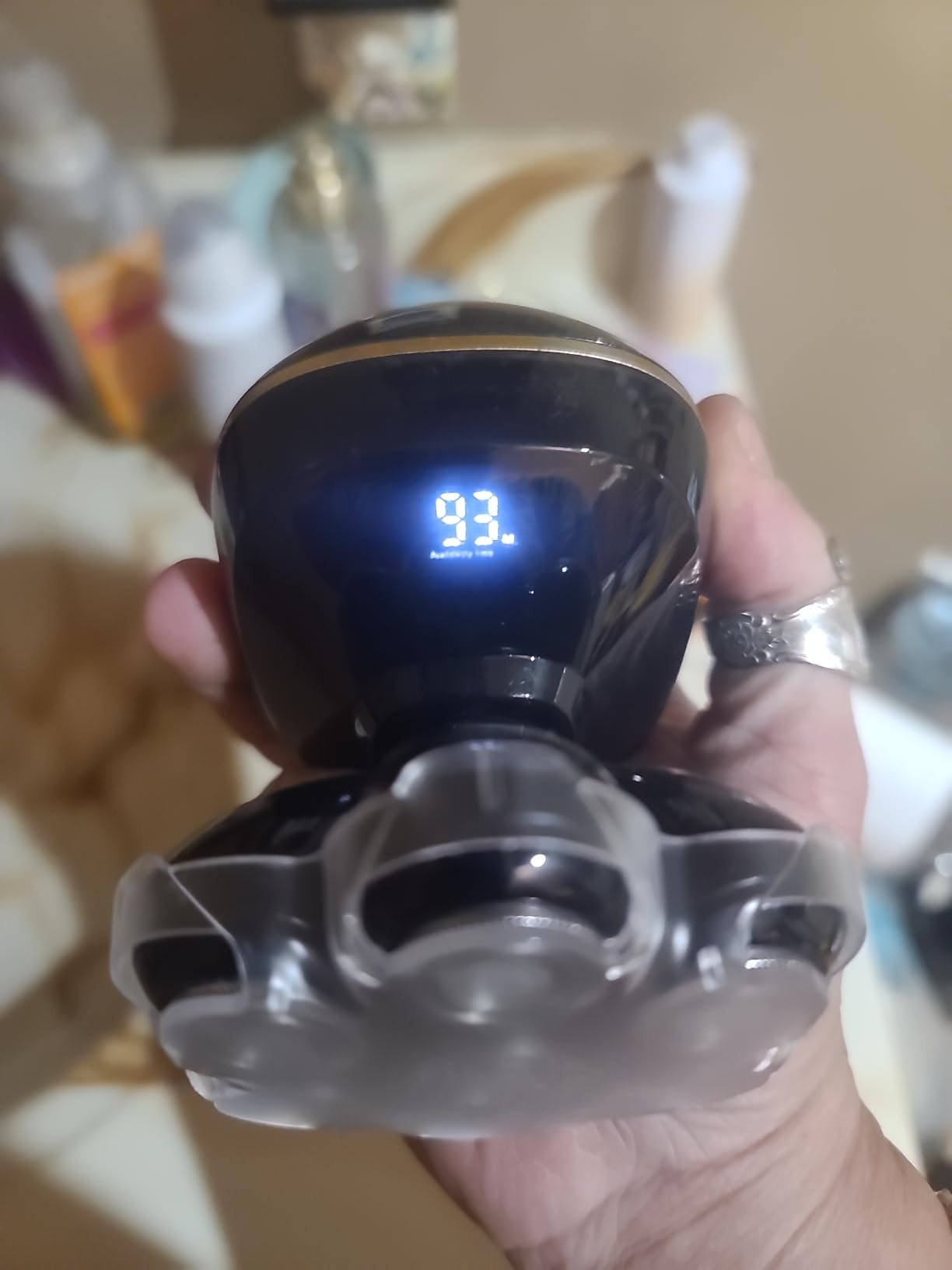 SHPAVVER Beard Trimmer for Men: Vacuum Mustache Trimmer for Less Mess -IPX7 Waterproof- Rechargeable Electric Beard Cutting Kit with Adjustable Length Comb-Built-in Vacuum for Sideburns, Stubble - Customer Photo 1