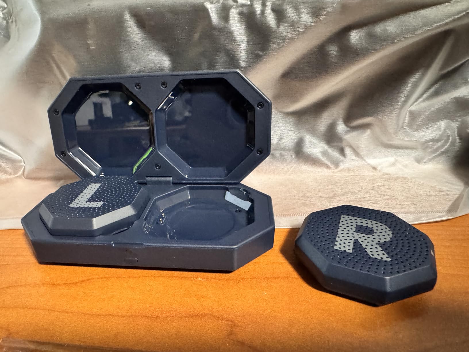 OutdoorMaster Update Ski Helmet Headphones, True Wireless Bluetooth with Storage Case, Drop-in HD Speaker Chip Compatible with All Audio Ready Snowboard Helmets with Built-in Mic - Navy Blue Customer Review OutdoorMaster Update Ski Helmet Headphones, True Wireless Bluetooth with Storage Case, Drop-in HD Speaker Chip Compatible with All Audio Ready Snowboard Helmets with Built-in Mic - Navy Blue - Customer Photo 1