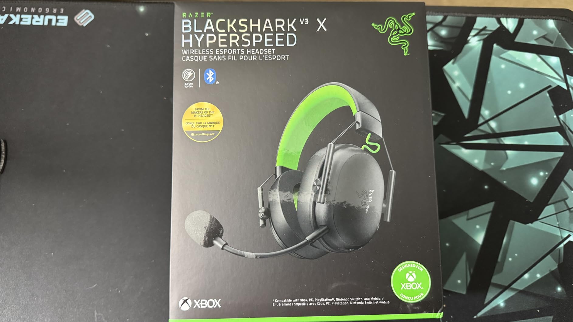 Razer BlackShark V3 X HyperSpeed Wireless Gaming Headset for Xbox: 50mm Drivers - Cardioid Mic - 2.4 GHz, Bluetooth, USB - Works with PC, Mac, PS5, Nintendo Switch - Long Battery Life - Black - Customer Photo 2
