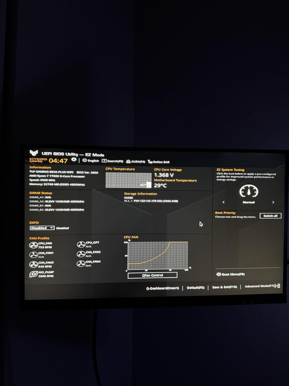 MICRO CENTER AMD Ryzen 7 7700X CPU Processor Bundle with ASUS TUF Gaming B650E-E WiFi AM5 ATX Motherboard (DDR5, PCIe 5.0 Ready, 3X M.2, Wi-Fi 6E, USB 20Gbps Type-C) - Customer Photo 3