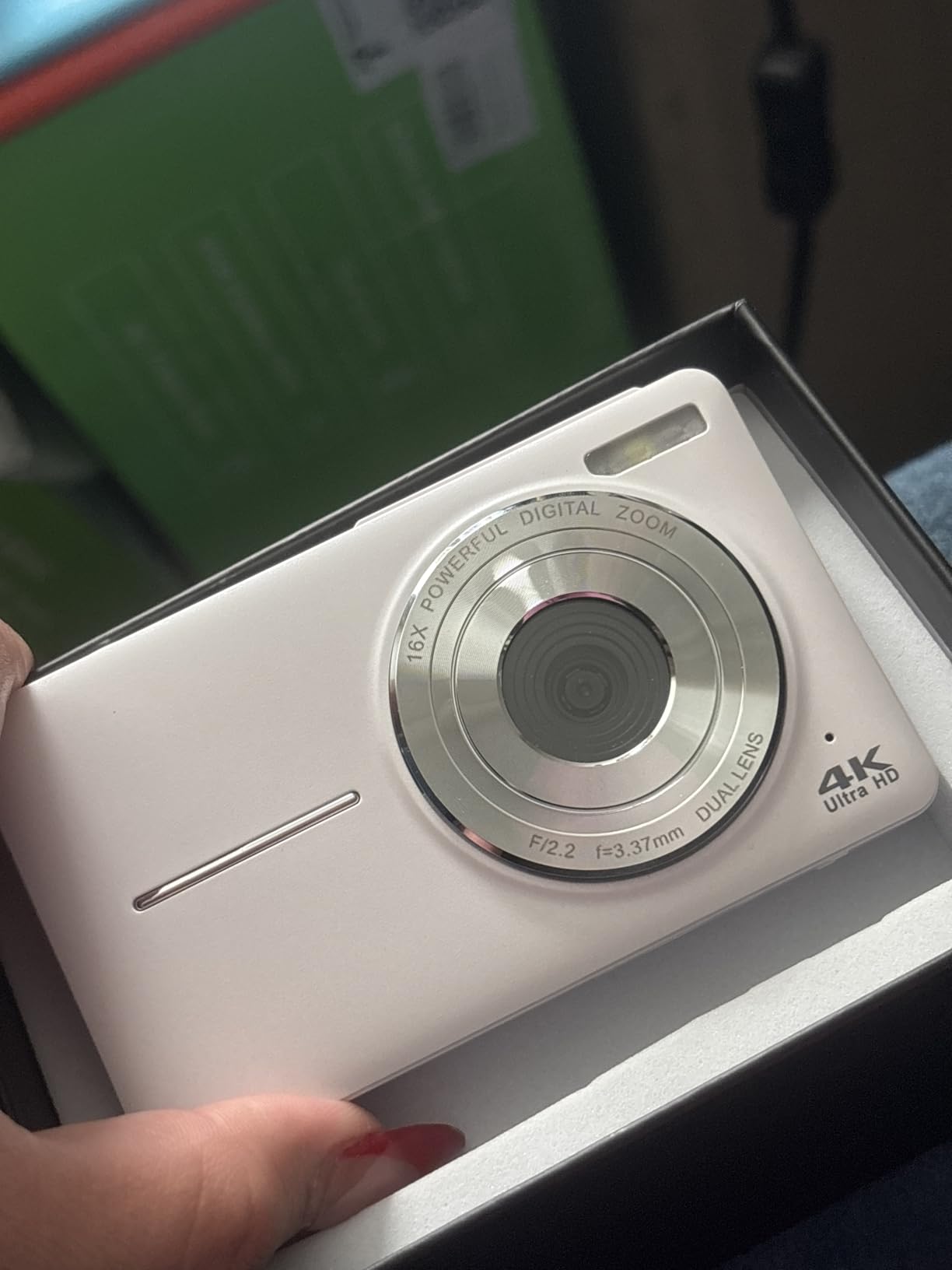 Digital Camera, 4K 64MP Cameras for Photography, Point and Shoot Digital Camera with Auto Focus, Dual Camera, Flash, 16X Zoom, Anti Shake, 32GB Card, Compact Vlogging Camera for Teens, Adults Customer Review Digital Camera, 4K 64MP Cameras for Photography, Point and Shoot Digital Camera with Auto Focus, Dual Camera, Flash, 16X Zoom, Anti Shake, 32GB Card, Compact Vlogging Camera for Teens, Adults - Customer Photo 1