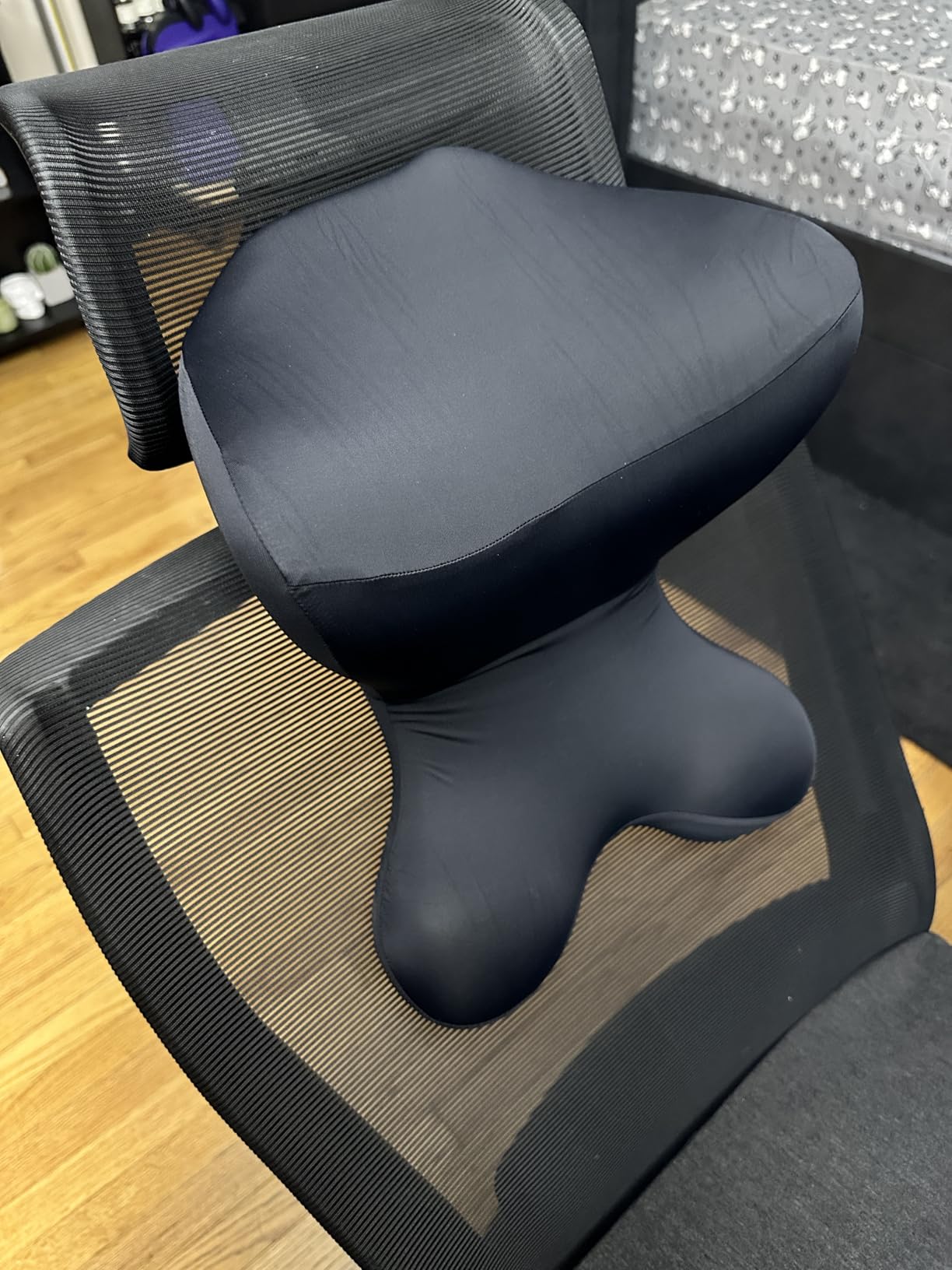 Car Neck Pillow for Driving Seat Car headrest Pillow/Gaming Chair Pillow Upgraded with Adjustable Double Strap breathable, Ergonomic Design Neck Support Pillow for auto, Office Chair, Gaming Chair - Customer Photo 1