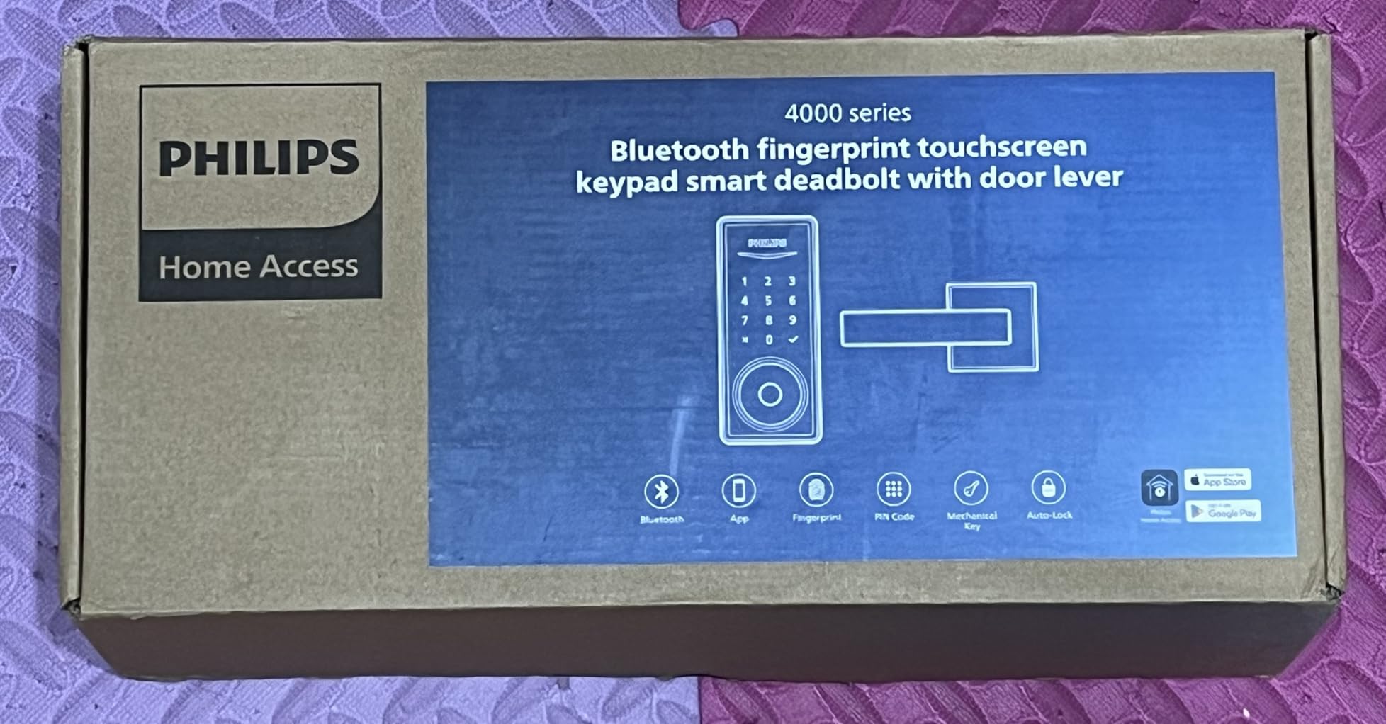Philips Built-in WiFi Smart Lock + 2 Levels, Smart Locks for Front Door, Digital Keypad Deadbolt with Handle, Fingerprint, PIN Code, App Remote Control & Voice Unlock, Keyless Entry, Auto Locking Customer Review Philips Built-in WiFi Smart Lock + 2 Levels, Smart Locks for Front Door, Digital Keypad Deadbolt with Handle, Fingerprint, PIN Code, App Remote Control & Voice Unlock, Keyless Entry, Auto Locking - Customer Photo 1