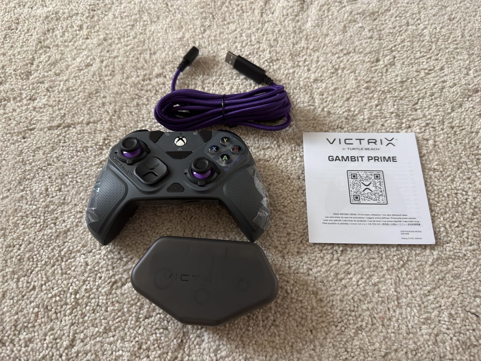 Turtle Beach Victrix Gambit Prime Wired Tournament Controller Licensed for Xbox Series X|S, Xbox One & PC - Swappable Thumbsticks, Rapid Fire Triggers, Remappable Buttons, Customizable Functions - Customer Photo 2