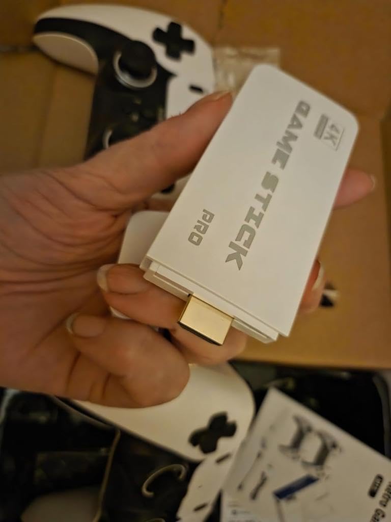 2025 New Upgrade Retro Gaming Console Pro, Vide Game Consoles with 4K HDMI, Built-in 20000+ Games & 23 Emulators, Plug and Play Video Gaming Consoles with Upgrade Dual 2.4G Wireless Controllers (64G) - Customer Photo 1