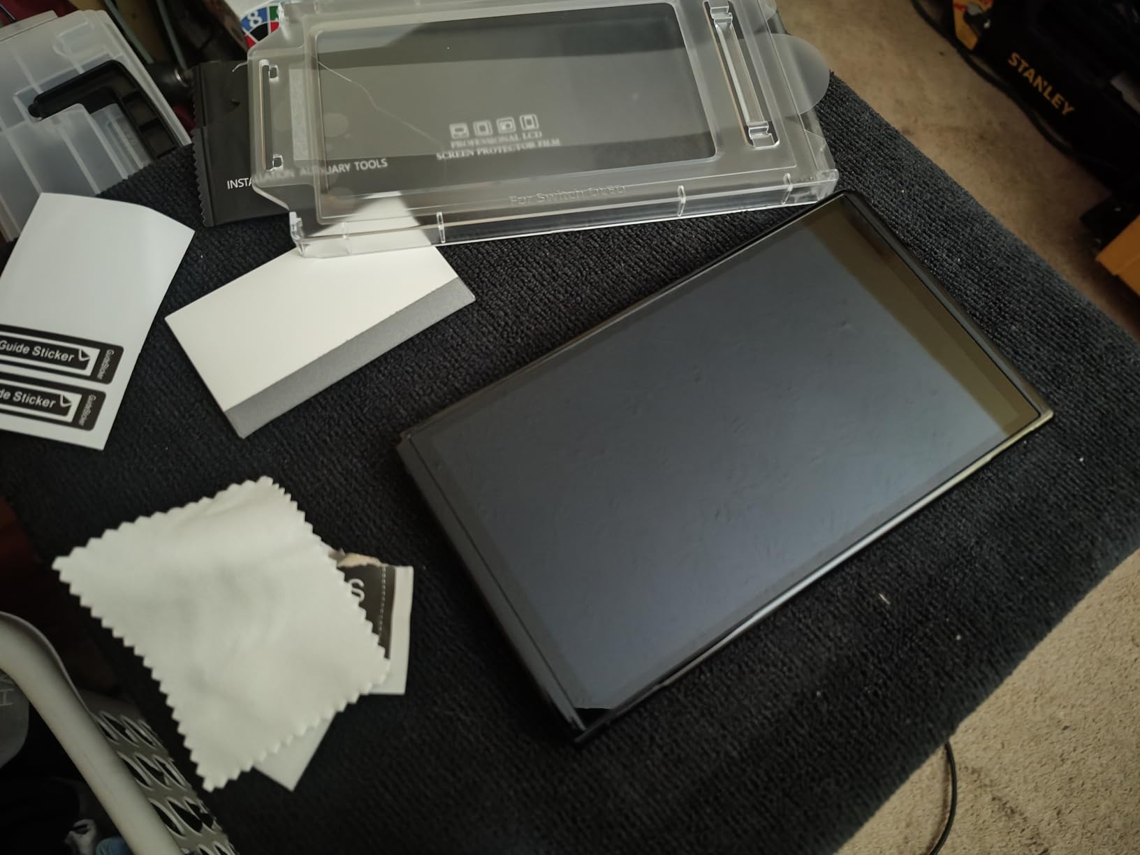 LISEN for Nintendo Switch Oled Screen Protector [2025 Upgrade] (ANTI-GLARE & Auto Alignment Kit) Screen Protector SwitchOled Tempered Glass [Longest Durable] Full Coverage switch 2021 accessories, 2 Pack - Customer Photo 4