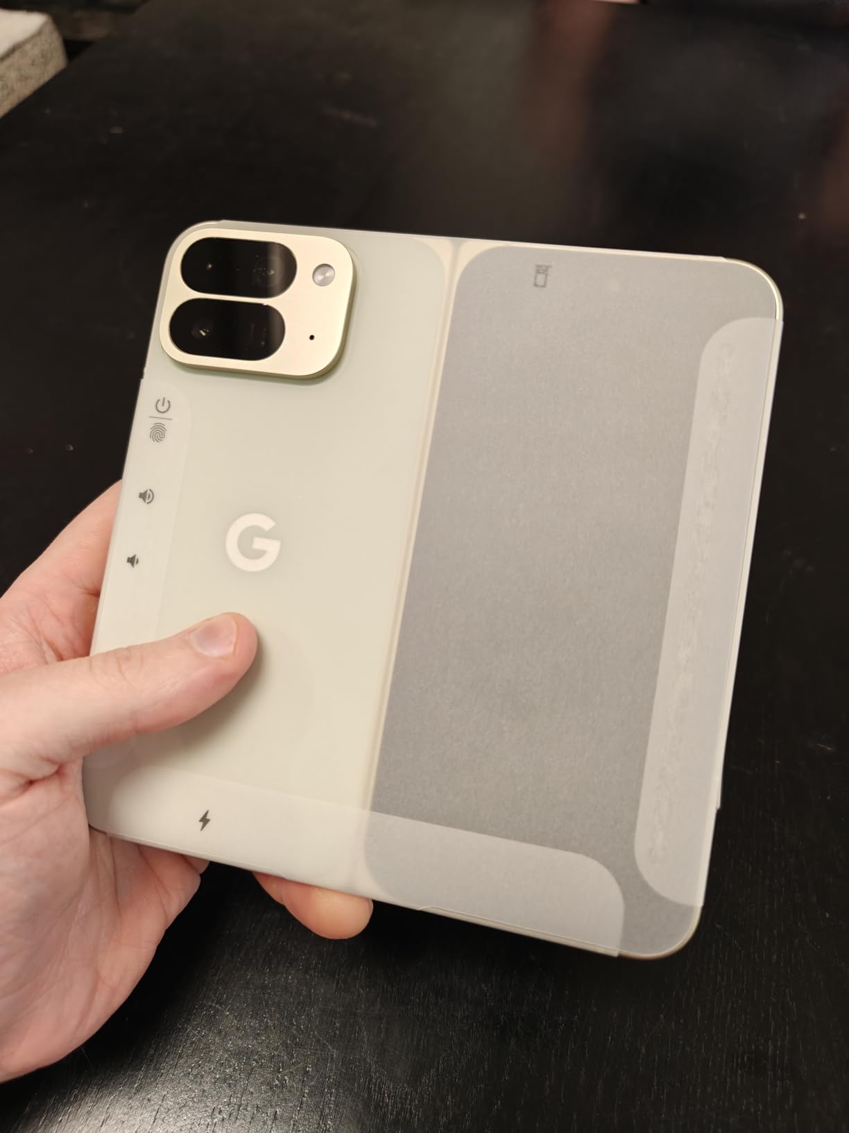 Google Pixel 10 Pro Fold - Unlocked Android Smartphone - Gemini AI Assistant - Advanced Triple Rear Camera System - 24+ Hour Battery - Foldable Display - Moonstone - 512 GB (2025 Model) - Customer Photo 1