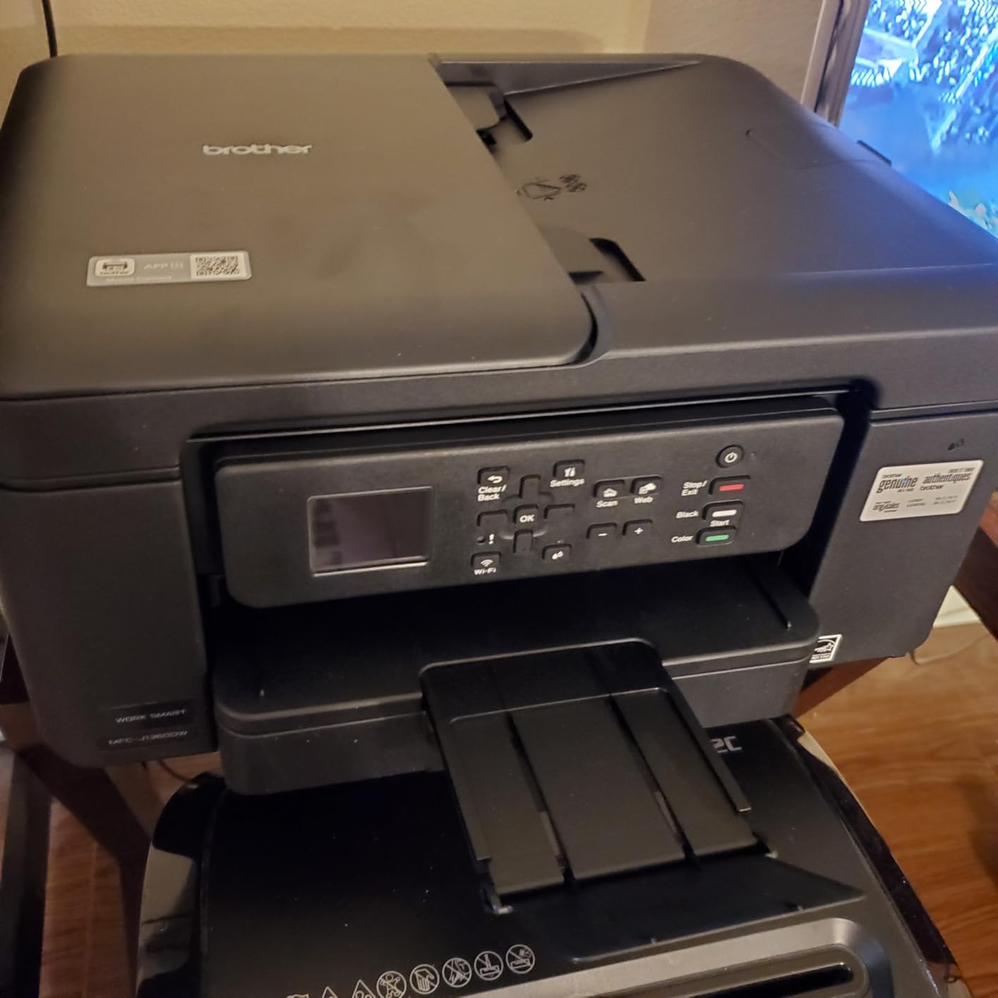 Brother Work Smart 1360 Wireless Color Inkjet All-in-One Printer with Automatic Duplex Printing and 1.8