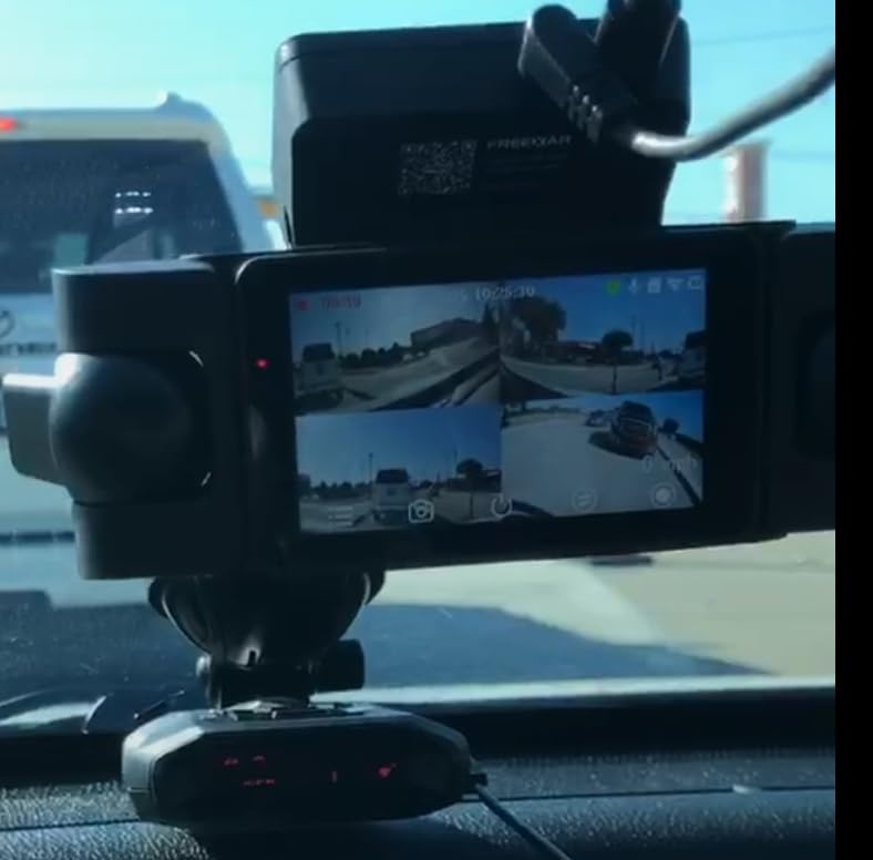 FREEXAR 4K 360° Dash Cam, 4-Channel Dash Camera for Cars, Full Coverage Front Rear Left Right Inside with GPS, 5.8GHz Wi-Fi & App, Night Vision, Voice Control, 24H Parking Mode, 128GB Card Included Customer Review FREEXAR 4K 360° Dash Cam, 4-Channel Dash Camera for Cars, Full Coverage Front Rear Left Right Inside with GPS, 5.8GHz Wi-Fi & App, Night Vision, Voice Control, 24H Parking Mode, 128GB Card Included - Customer Photo 1