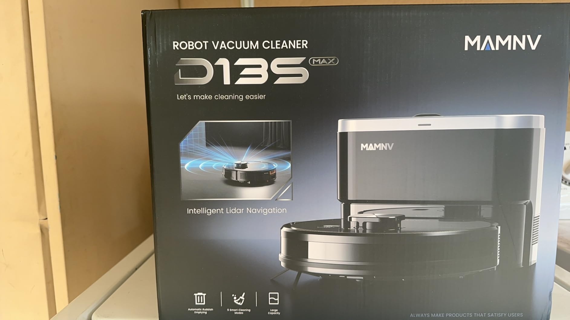 MAMNV Robot Vacuum and Mop, 11500 Pa Suction, 3-in-1 Robotic Vacuum with Smart LiDAR Navigation, 70 Day Self-Emptying,160 Min Runtime,App/Alexa/Voice Control, Ideal for Pet Hair, Carpet & Hard Floor - Customer Photo 2