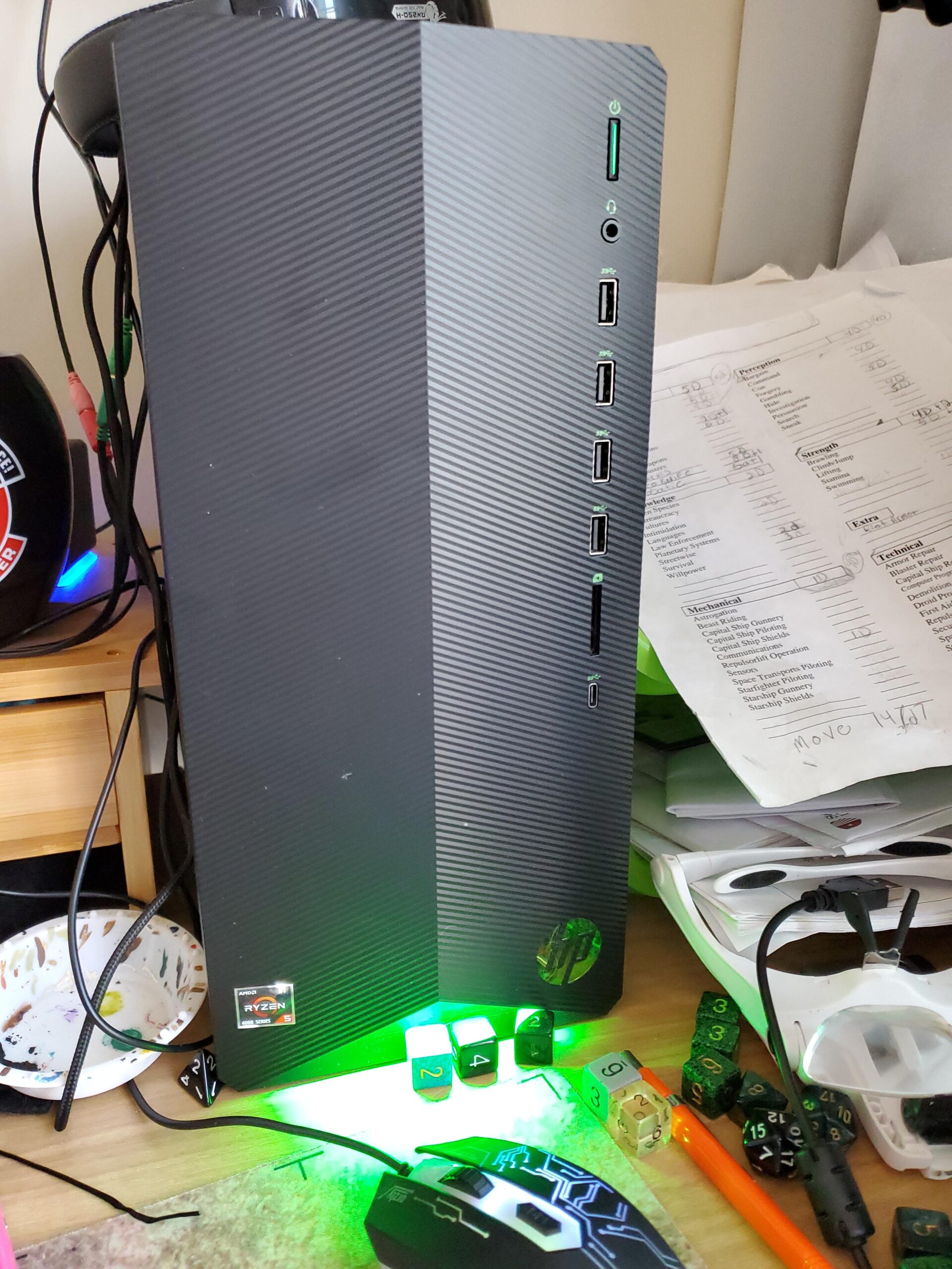 HP 2025 OmniDesk Business Next Gen AI Desktop PC, Intel Core Ultra 7 265, NVIDIA GeForce RTX 5060, 32GB DDR5 RAM, 1TB SSD, HDMI, DP, KB & Mouse, Win 11 Pro, Bundle with Adata 512GB External SSD - Customer Photo 1