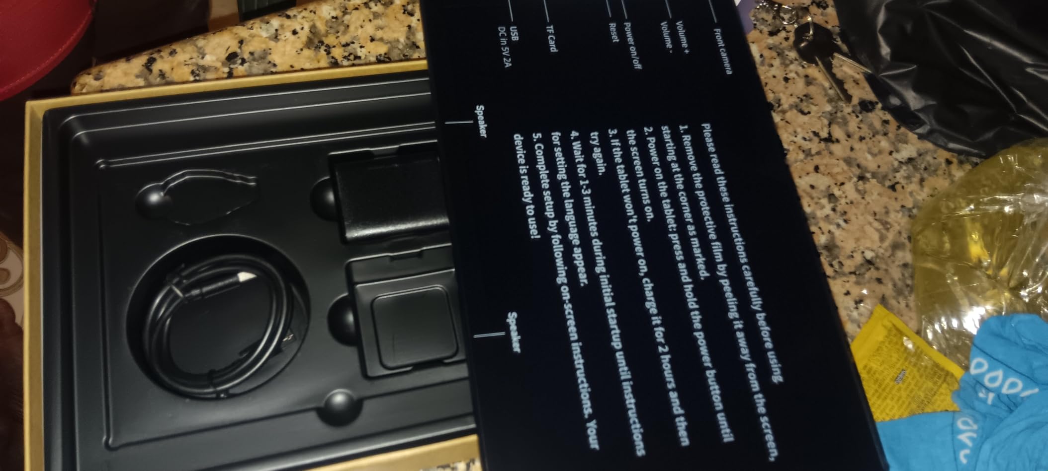 Tablet 10 Inch Android 15 OS GMS Certified Tablets PC 1.8 GHz 5-Core 20 (3+17) GB RAM 64 GB ROM 1 TB Expandable 1280x800 HD IPS Touch Screen 5000 mAh WiFi 6 Bluetooth 5.4 Dual Camera 2025 (Black) - Customer Photo 4