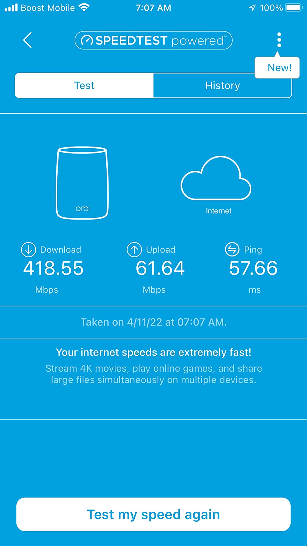 NETGEAR Orbi 370 Series Dual-Band WiFi 7 Mesh Network System for Home (RBE373) – Wireless Router + 2 Extenders, Security Features, 5 Gbps, Covers 6,000 sq.ft., 70 Devices, 2.5GB Internet Port, BE5000 - Customer Photo 1