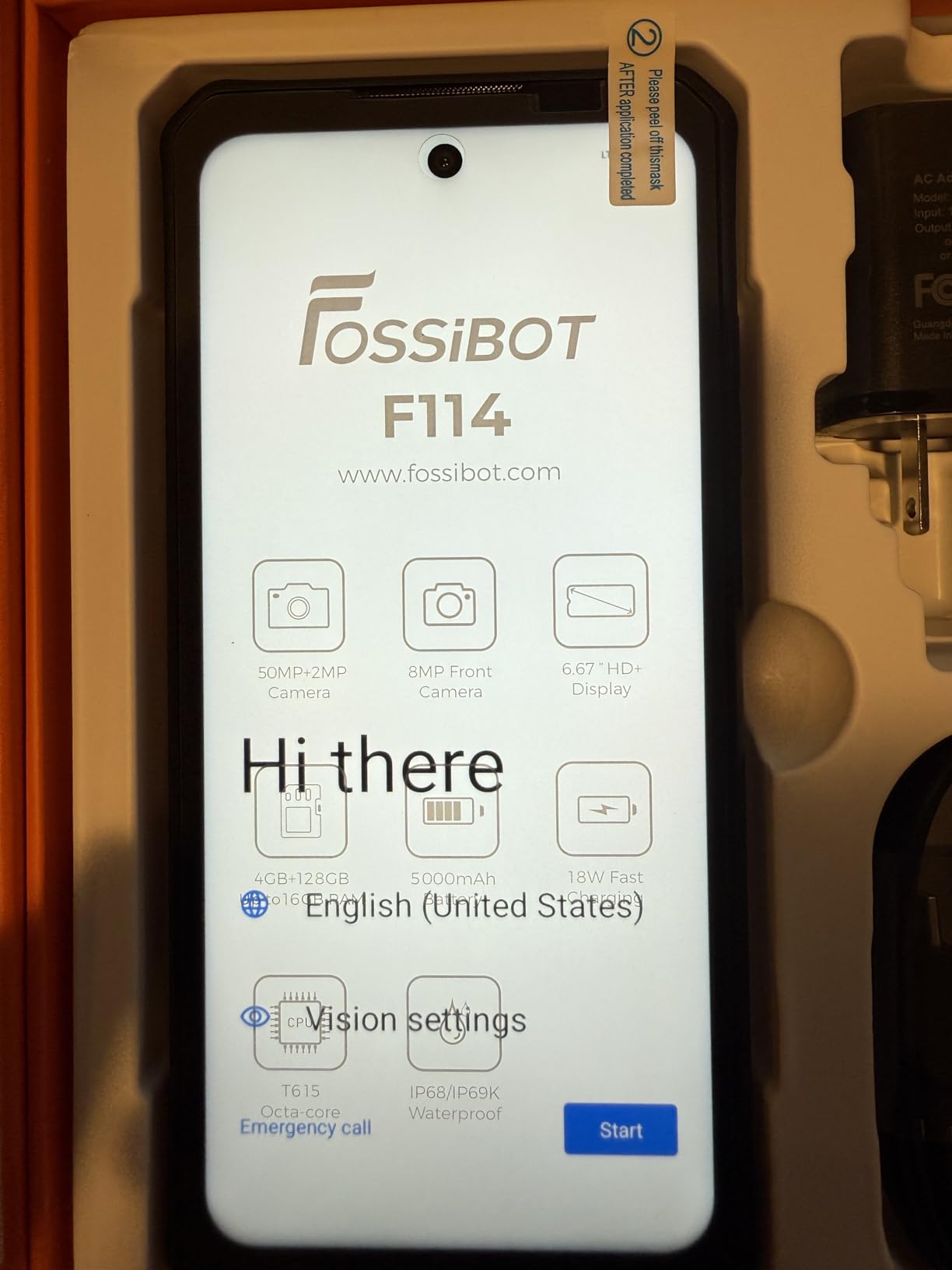 FOSSIBOT F114 Rugged Phone 6.67
