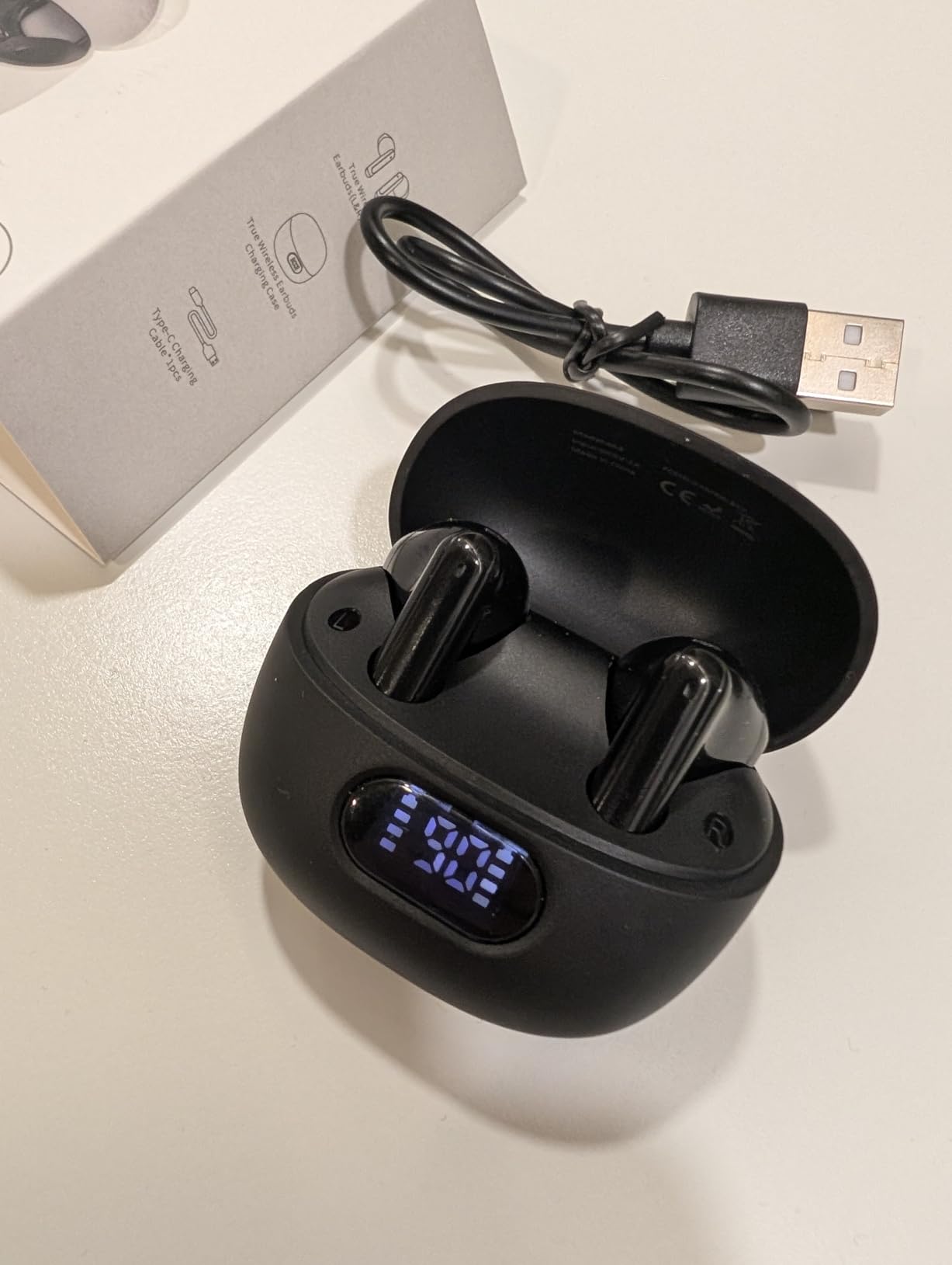 Pixel Buds Wireless Earbuds for Google Pixel 10 9a 9 Pro XL Fold 8a 8 Pro 7a 7Pro 6a 6Pro 5 4a 3XL, Ear Buds Bluetooth Headphones with LED Charging Case, Deep Bass Stereo Sound, 40 Hours Playtime, IP7 - Customer Photo 2