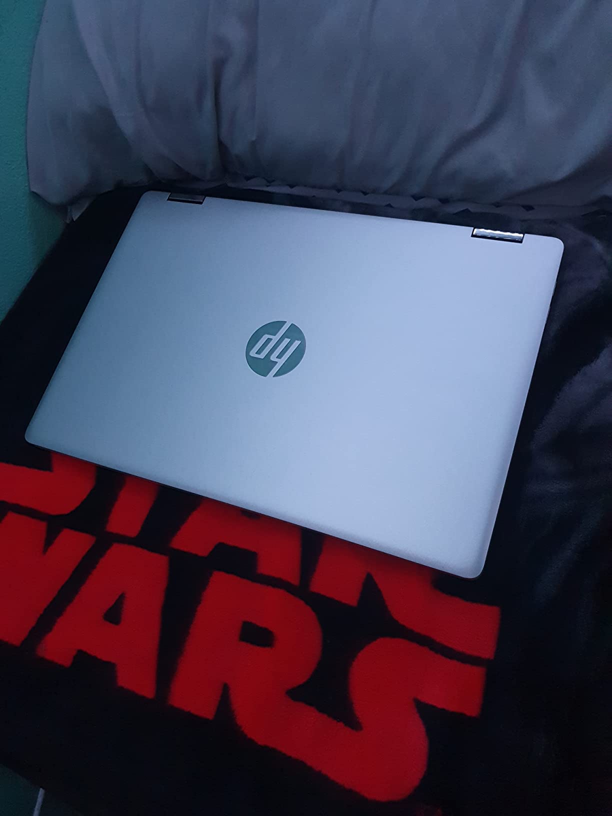 HP Slim Laptop for Business & Student - Windows 11 Pro • 1-Year Microsoft Office 365 • 14 inch HD • Intel Quad-core CPU • 16GB RAM, 128GB UFS, 256GB Micro SD • Sleek Design Portable Laptop • Sky Blue - Customer Photo 1