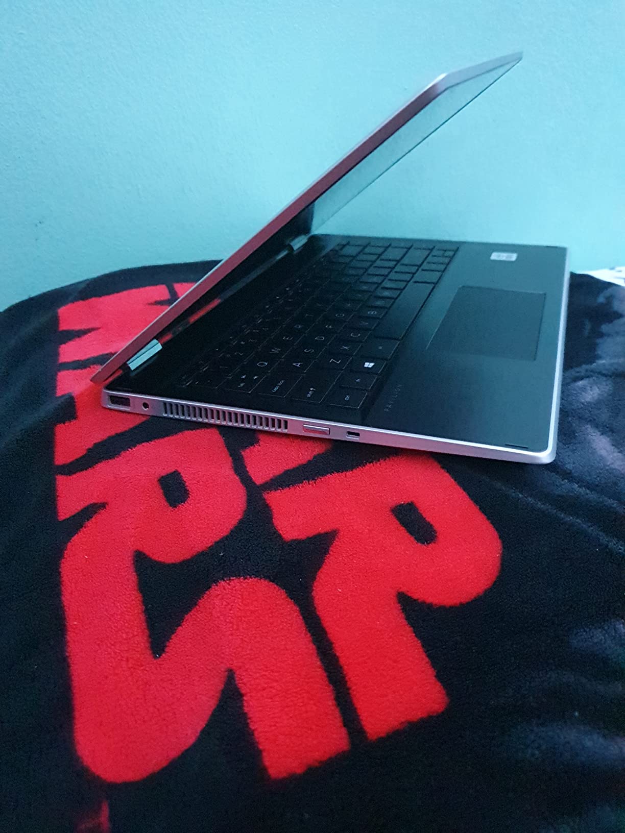 HP Slim Laptop for Business & Student - Windows 11 Pro • 1-Year Microsoft Office 365 • 14 inch HD • Intel Quad-core CPU • 16GB RAM, 128GB UFS, 256GB Micro SD • Sleek Design Portable Laptop • Sky Blue - Customer Photo 2