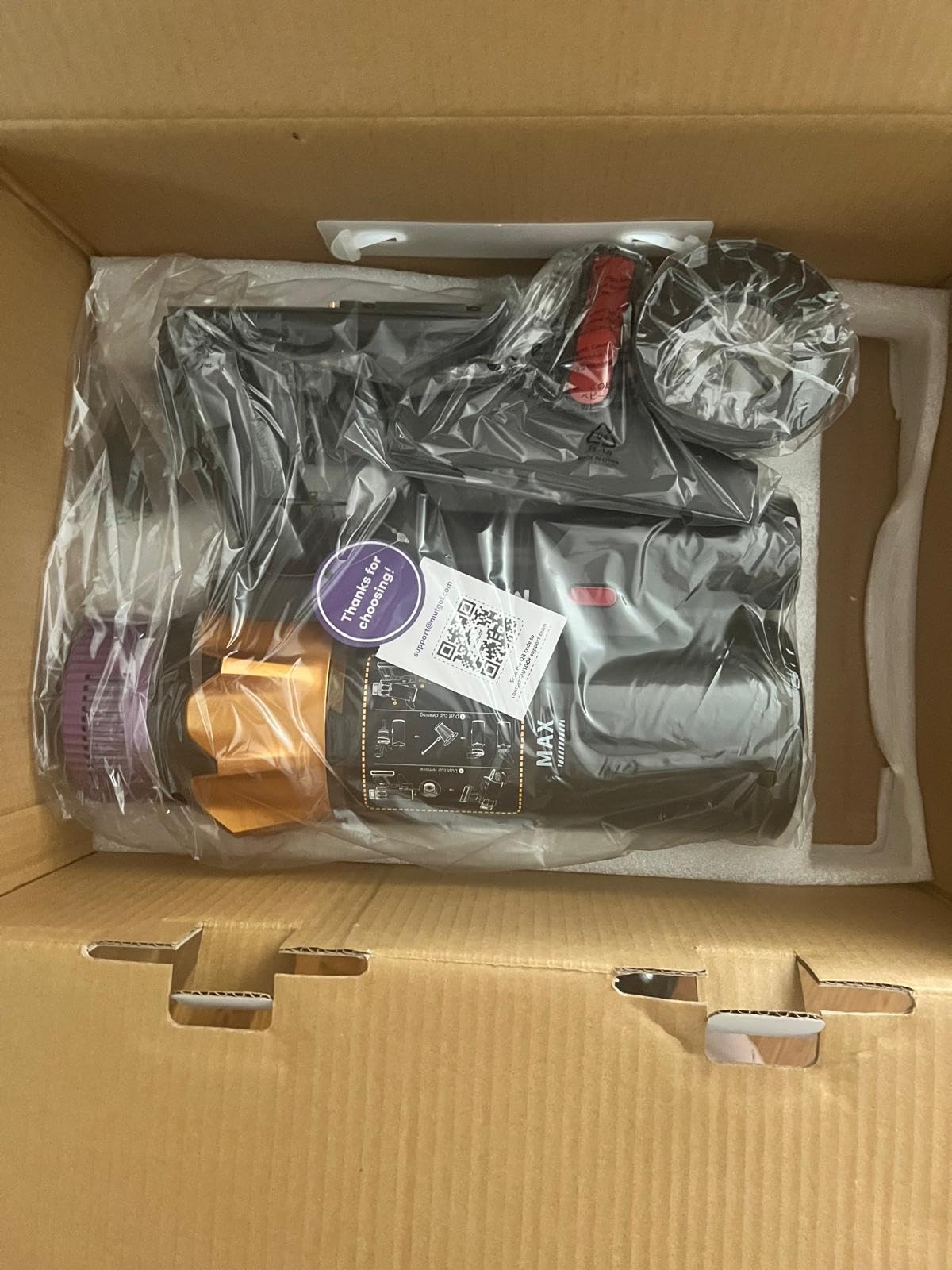 Cordless Vacuum Cleaner, 600W 50KPA 70 Mins Vacuum Cleaners for Home, Self-Standing Cordless Vacuum with Charging Dock Station, LED Display, Upgraded Anti-Tangle Stick Vacuum for Pet Hair/Carpet/Floor Customer Review Cordless Vacuum Cleaner, 600W 50KPA 70 Mins Vacuum Cleaners for Home, Self-Standing Cordless Vacuum with Charging Dock Station, LED Display, Upgraded Anti-Tangle Stick Vacuum for Pet Hair/Carpet/Floor - Customer Photo 2