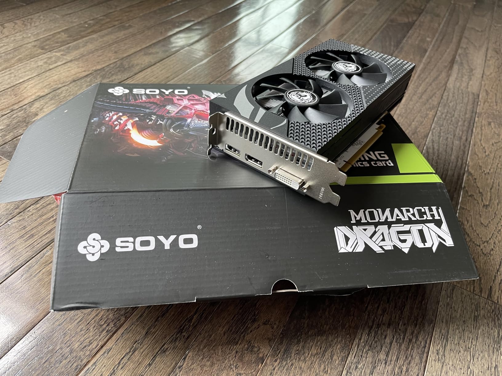 SOYO AMD Radeon RX 580 Graphics Card, 8GB GDDR5 256 Bit Video Card for PC Gaming with HDMI Display Port DVI PCI Express x 16 3.0 Dual Fans Gaming GPU - Customer Photo 1