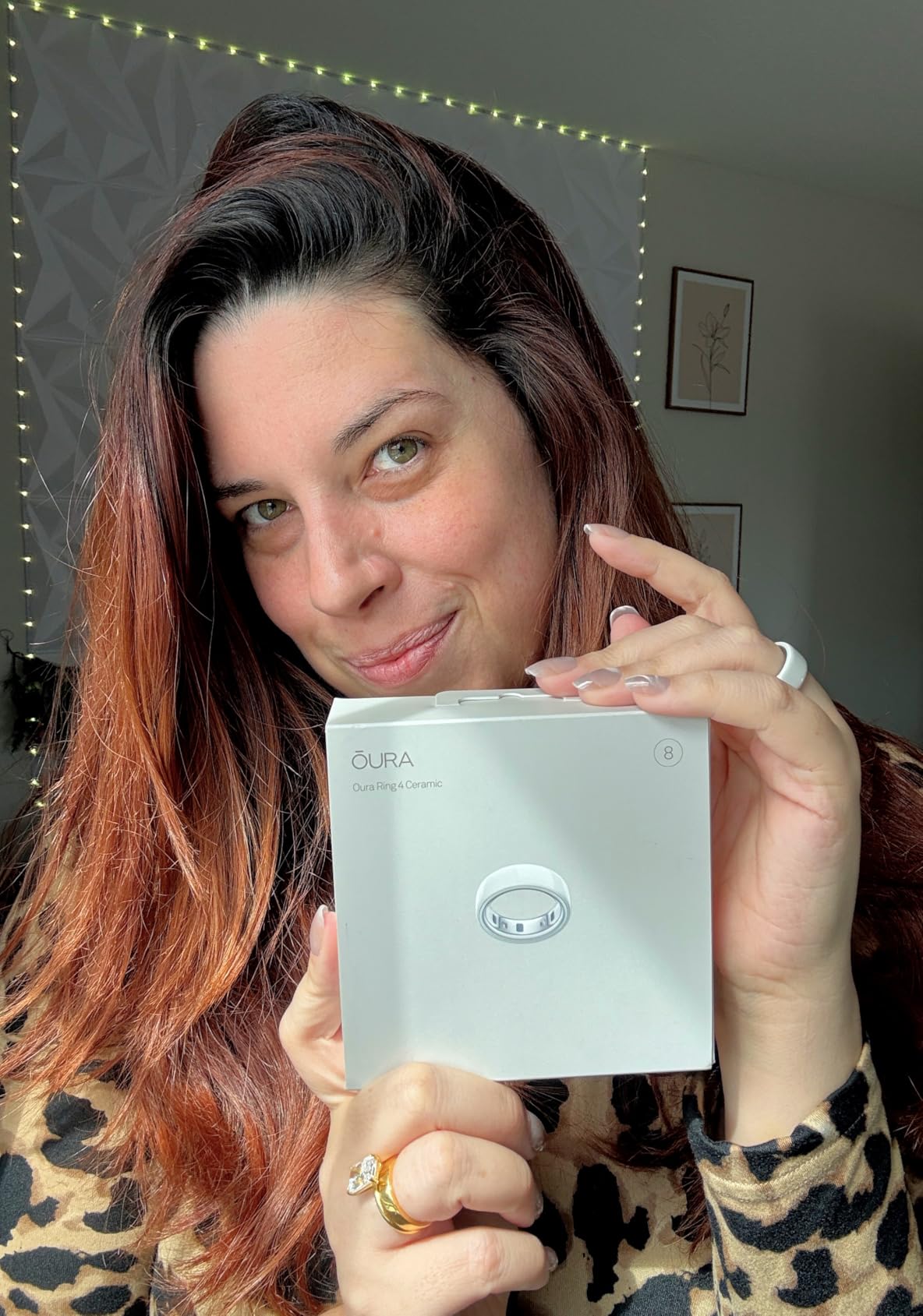 Oura Ring 4 Ceramic - Petal - Size 8 - Size Before You Buy - Customer Photo 2