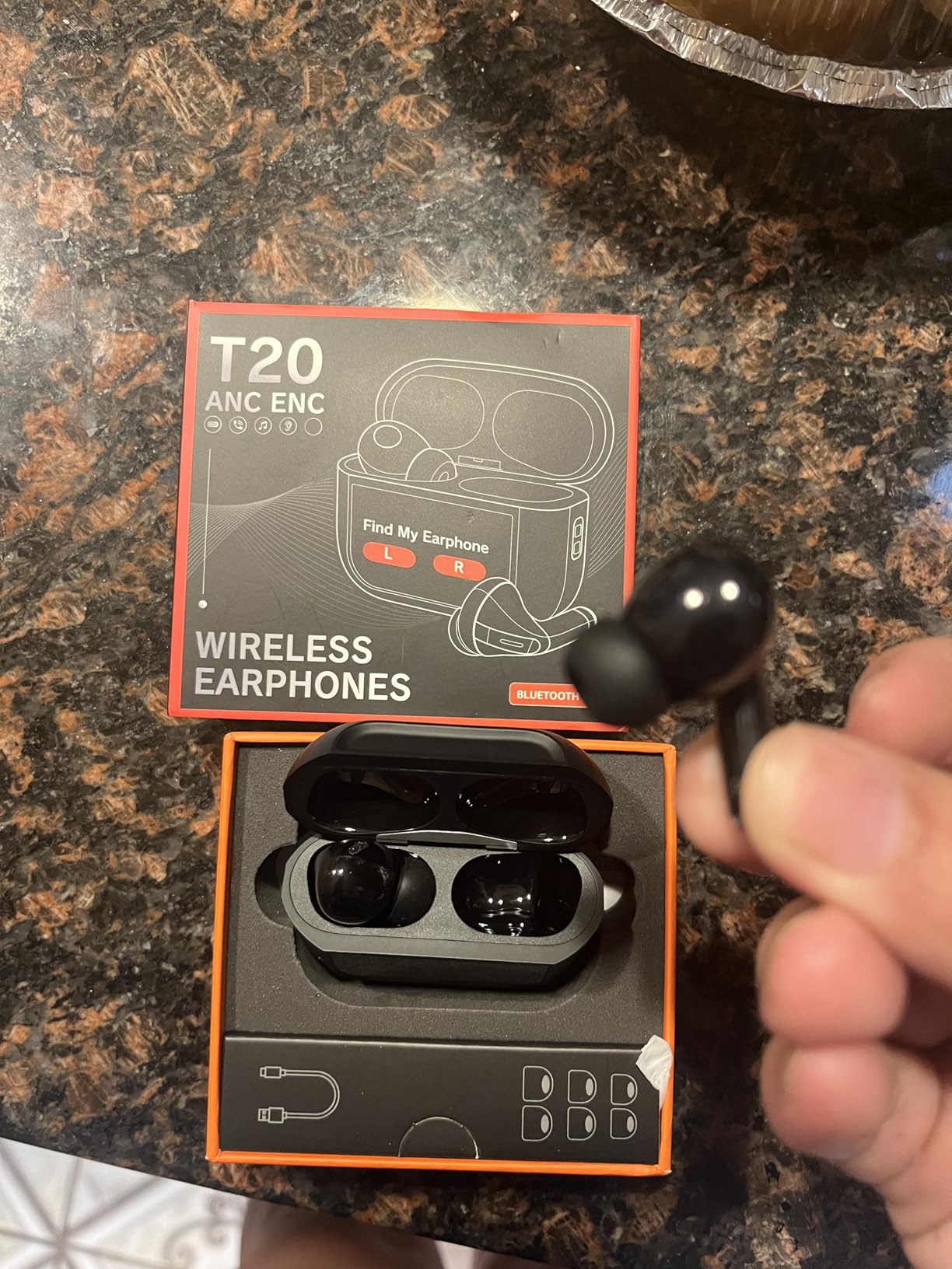 Wireless Earbuds, ENC Noise Cancelling Ear Buds with Smart Touchscreen Case, 48H Playtime for Sports & Working, Bass Stereo Sound, Bluetooth 5.4 Headphones for iPhone 17/16/15/14/13/Android Customer Review Wireless Earbuds, ENC Noise Cancelling Ear Buds with Smart Touchscreen Case, 48H Playtime for Sports & Working, Bass Stereo Sound, Bluetooth 5.4 Headphones for iPhone 17/16/15/14/13/Android - Customer Photo 4
