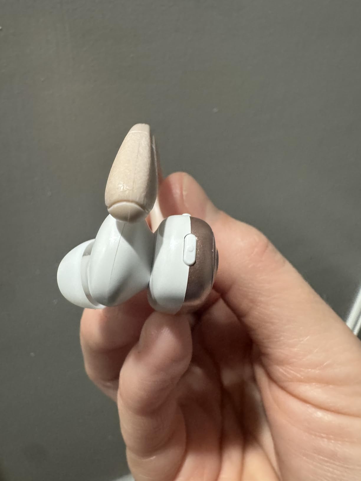 Wireless Earbuds, Sports Bluetooth Headphones, 80Hrs Playtime Ear Buds with LED Power Display, Noise Canceling Headset, IPX7 Waterproof Earphones for Workout/Running (Rose Gold) - Customer Photo 1